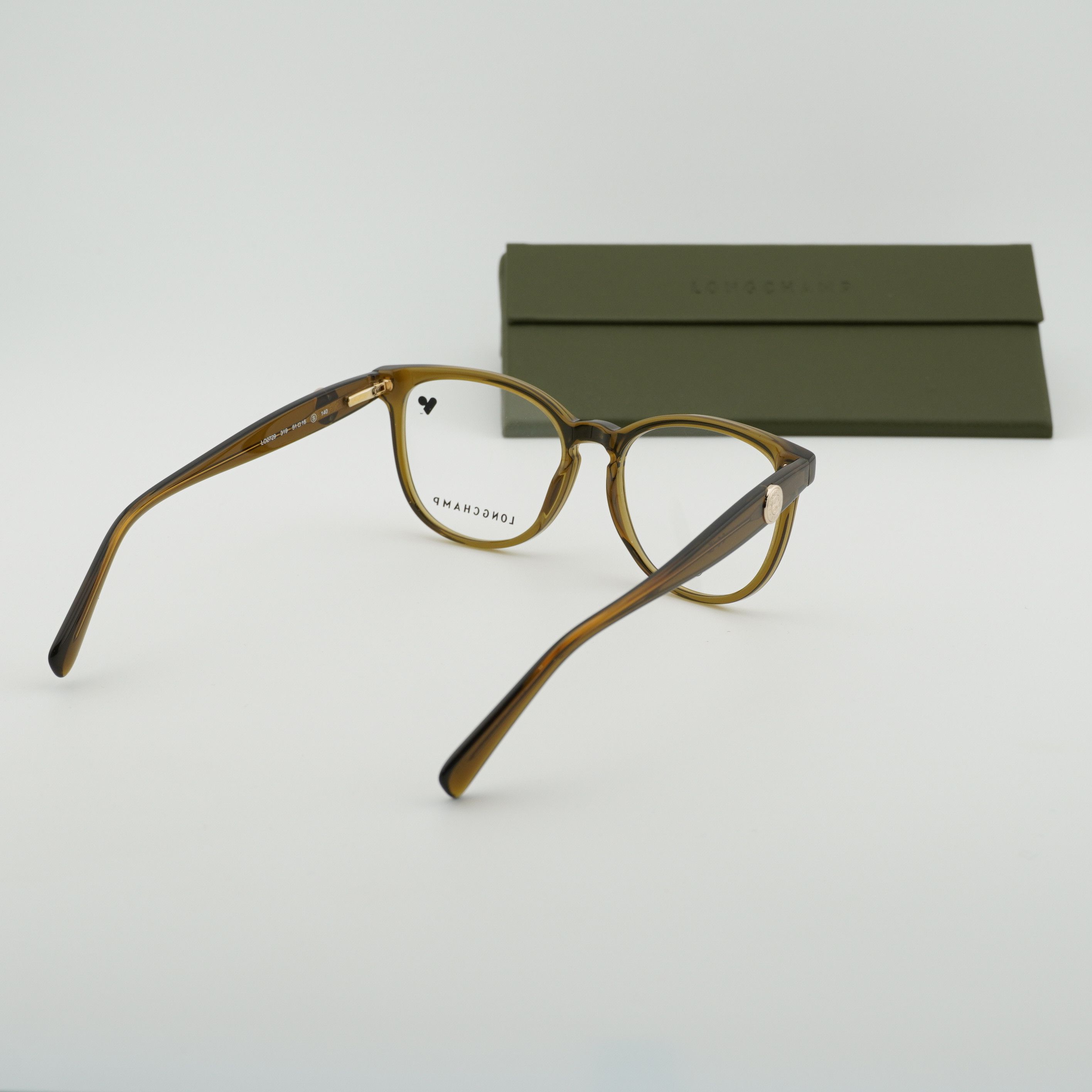 Longchamp Longchamp LO2729 319 Eyeglasses Khaki 51mm Square Frame Size ONE SIZE - 9 Thumbnail