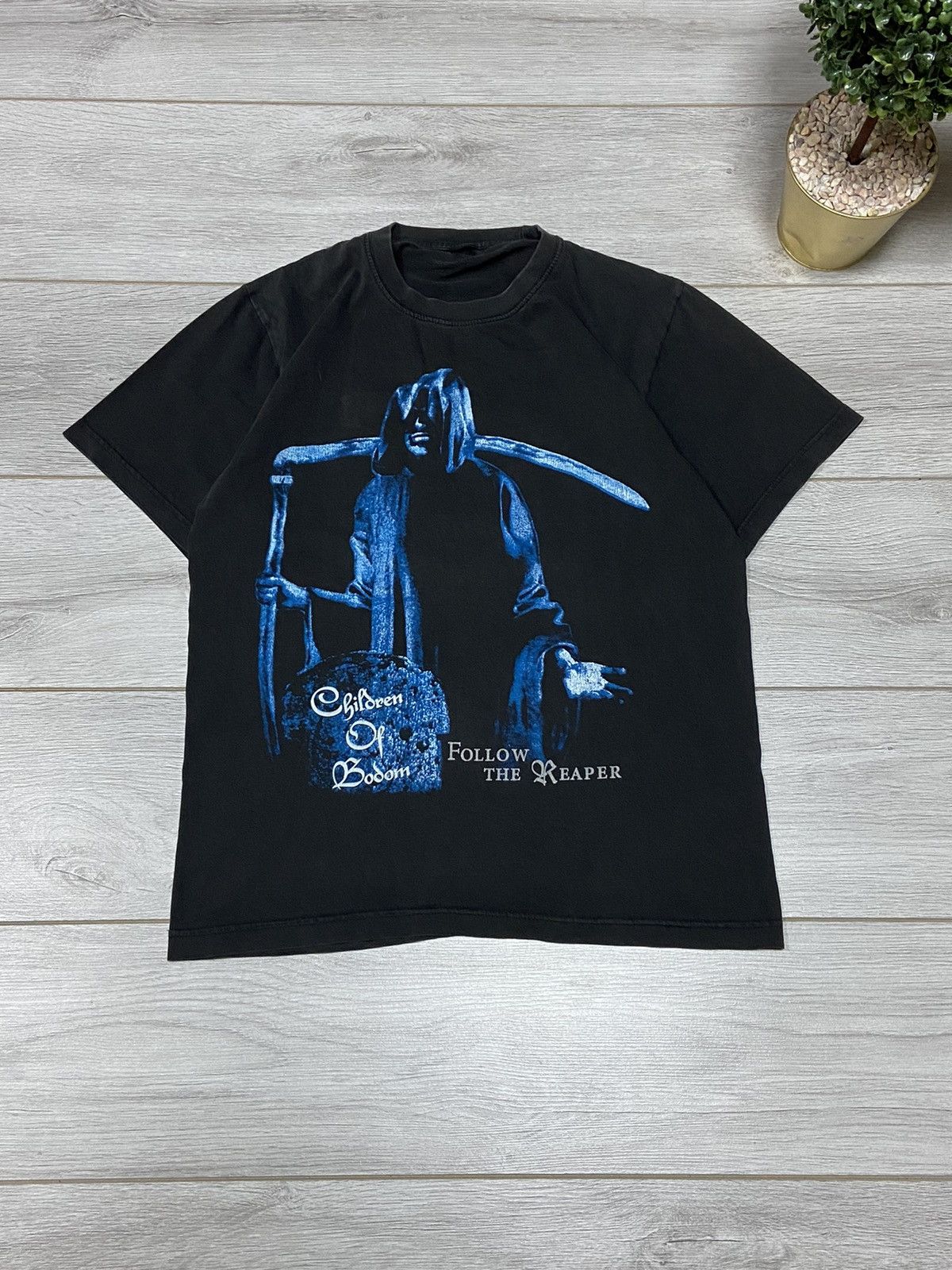 Band Tees Children of Bodom vintage over print big logo t-shirt 90s Size US M / EU 48-50 / 2 - 1 Thumbnail
