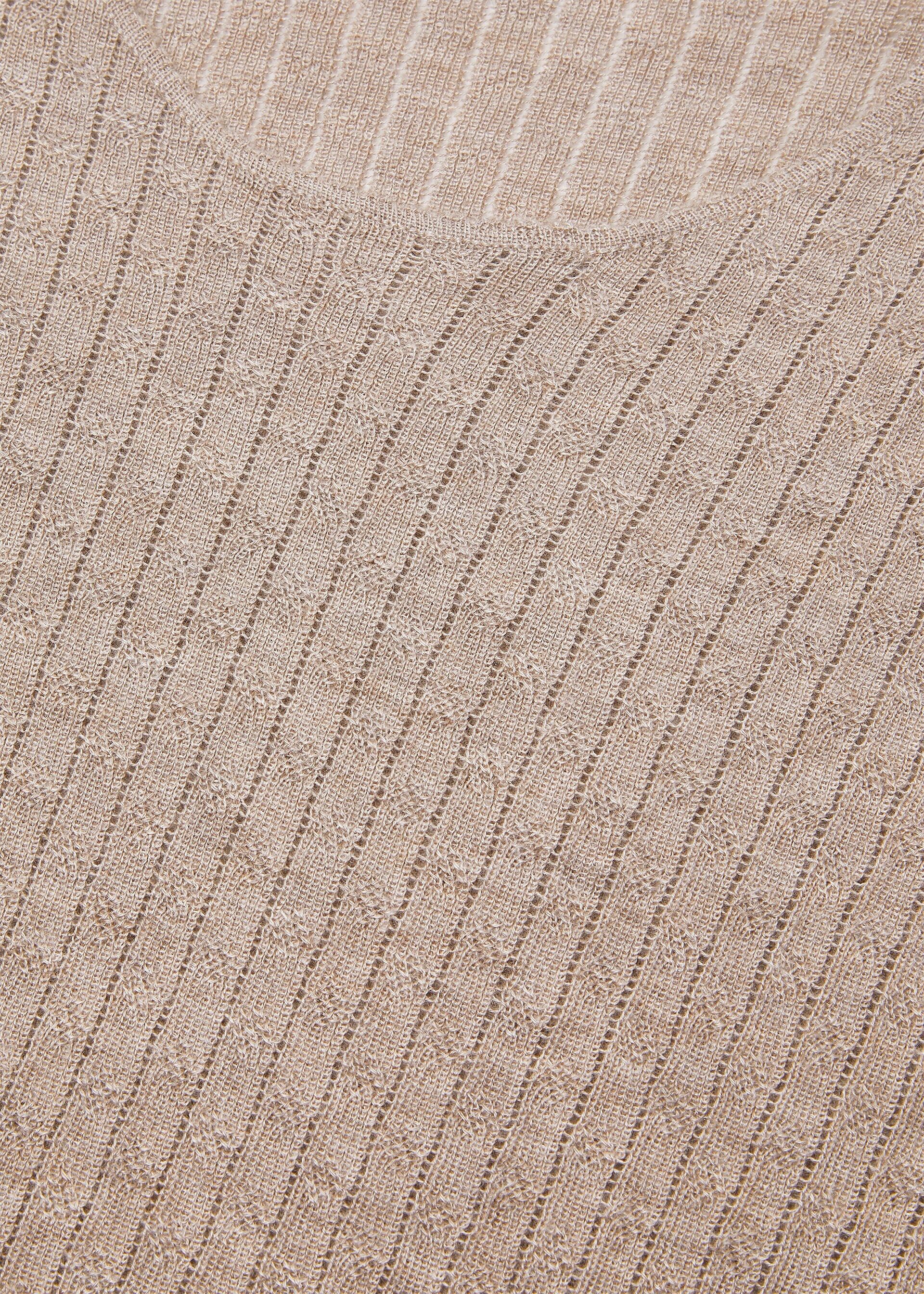 Loro Piana os11x0326 FAQ4548 Maple Crewneck Sweater in Cord Melange Size L / US 10 / IT 46 - 7 Thumbnail