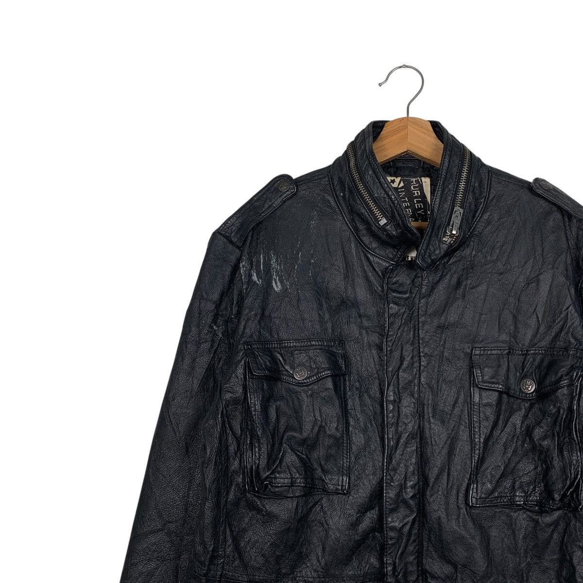 Hurley Hurley International Leather Jacket Size US L / EU 52-54 / 3 - 6 Thumbnail