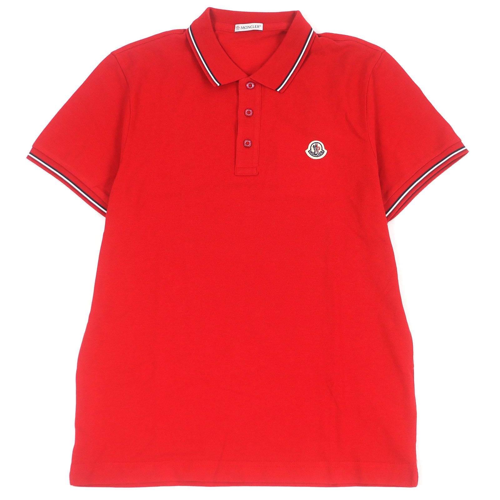 Moncler Moncler MAGLIA POLO MANICACORTA Cotton Polo Shirt Cotton Tops DUTY FREE for USA