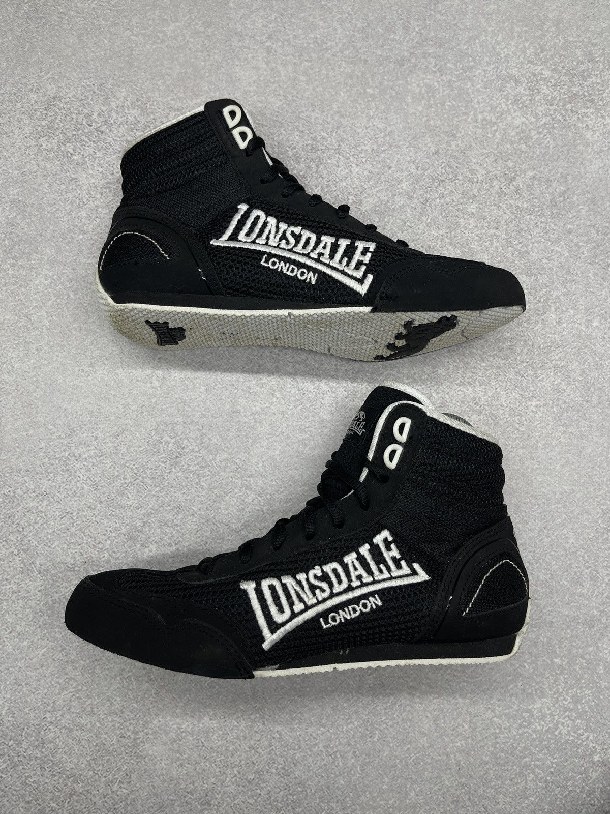 Lonsdale Mens Lonsdale Contender Boxing Sneakers Boots Black Size US 5 / EU 37 - 2 Thumbnail