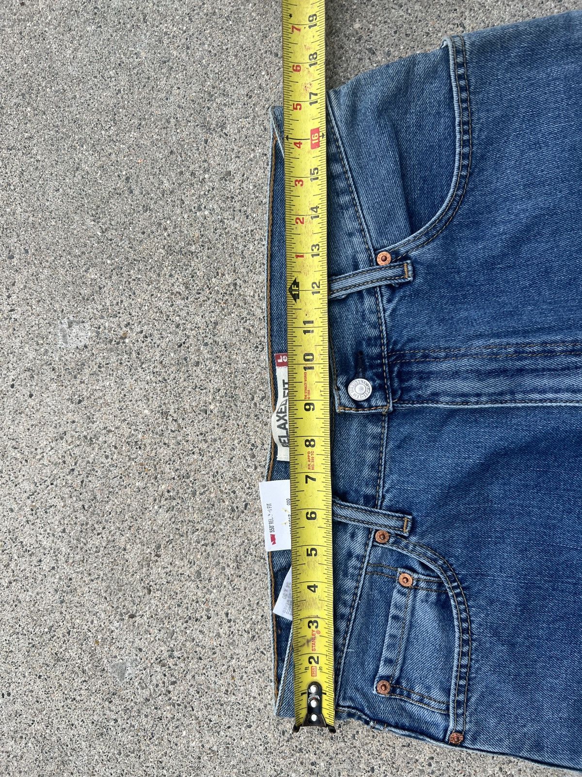 Levi's BN 2010s Levi’s 550 Relax Fit Medium Indigo Jeans Size 34x30 Size US 34 / EU 50 - 5 Thumbnail