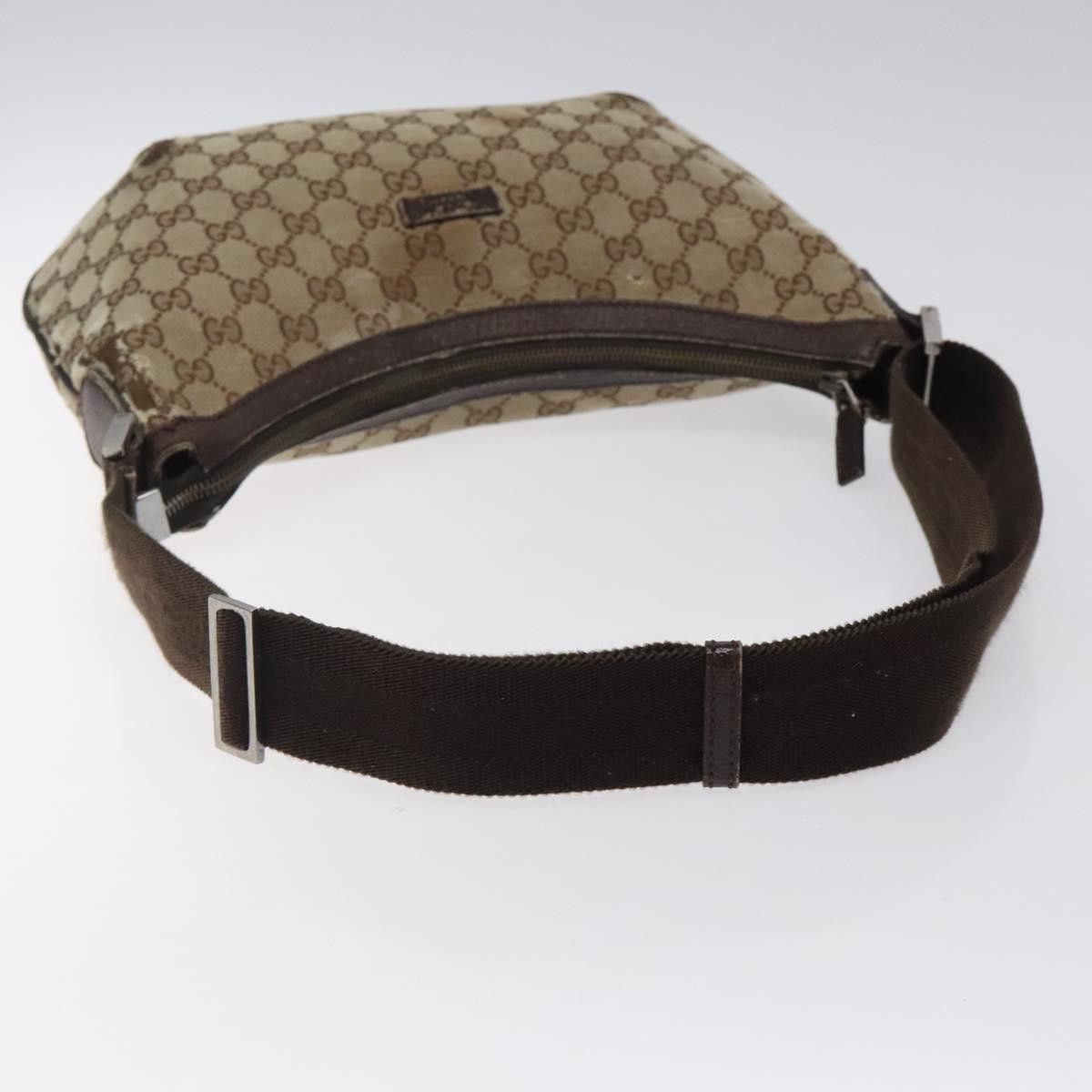 Gucci GUCCI GG Canvas Shoulder Bag Beige Silver Size ONE SIZE - 7 Thumbnail