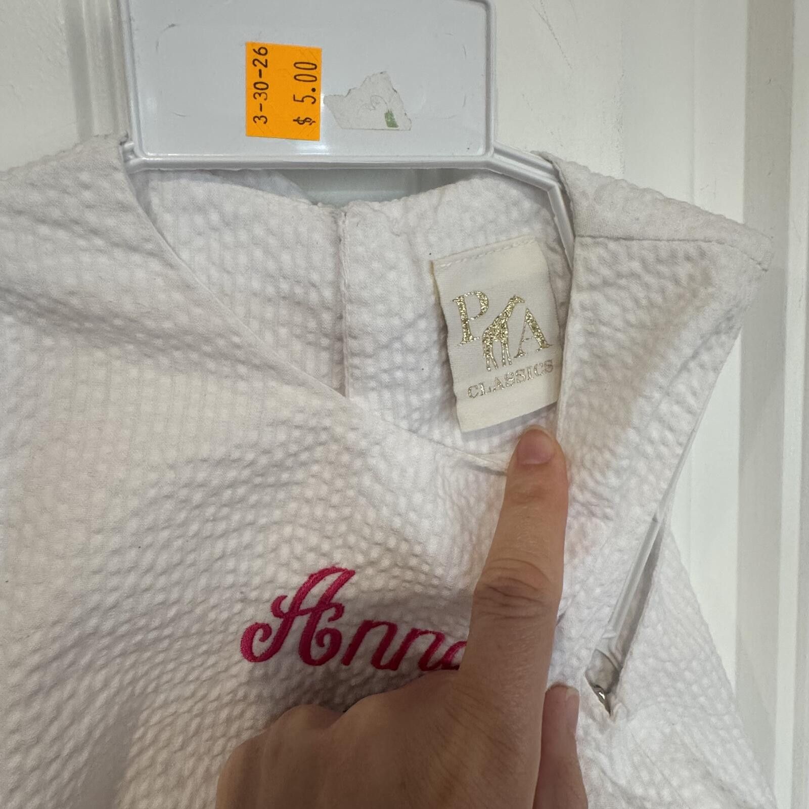 Other P.A. Classics 12 Months-Embroidered "Anna" Size ONE SIZE - 2 Thumbnail