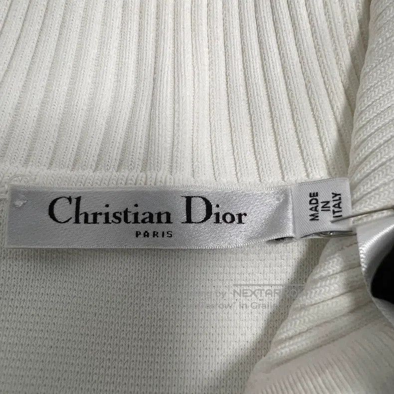 Dior Dior White navy collar logo embroidered knitted long-sleev Size XS / US 0-2 / IT 36-38 - 3 Thumbnail