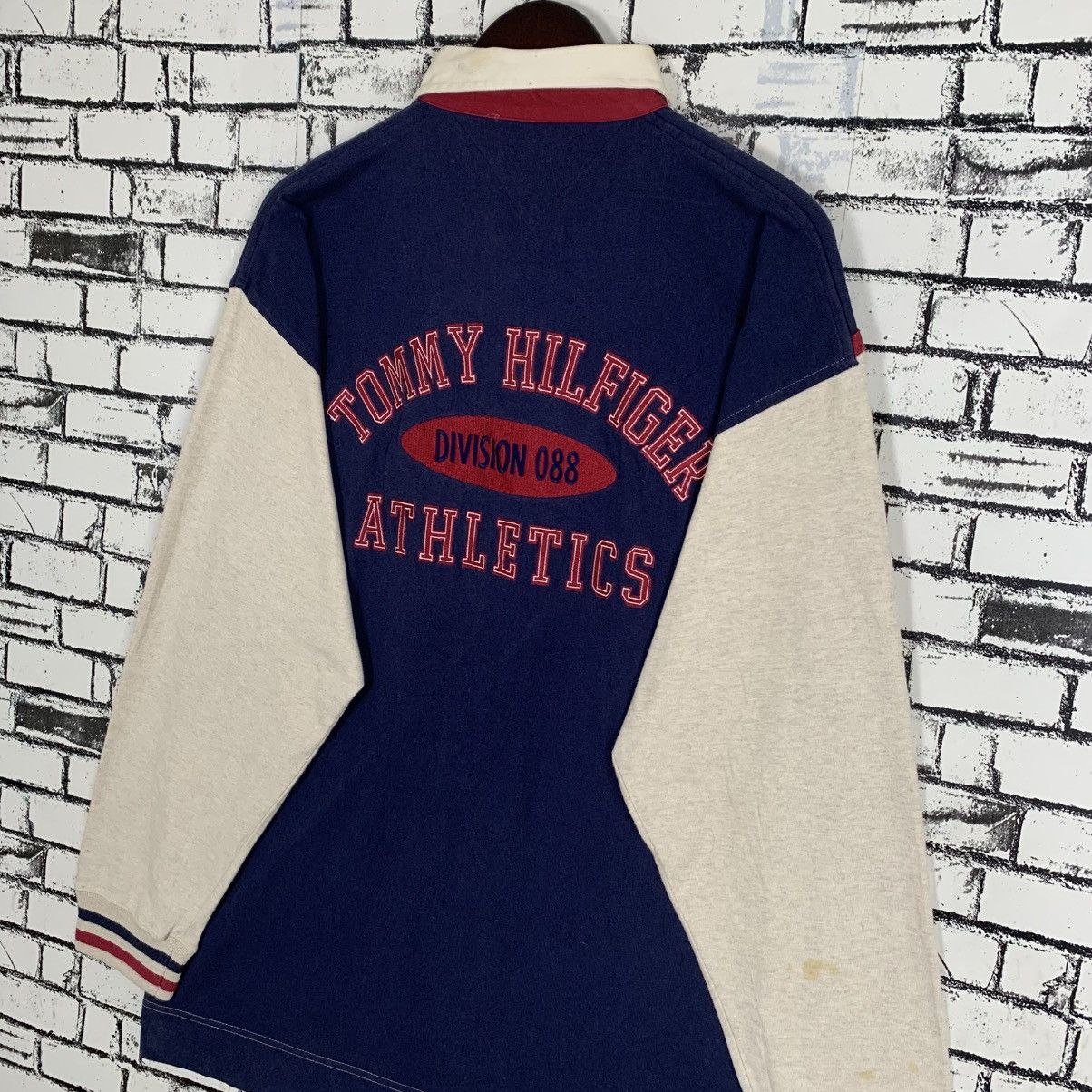 Tommy Hilfiger × Vintage Vintage Tommy Hilfiger Rugby Embroidery Longsleeve PoloShirt Size US L / EU 52-54 / 3 - 7 Thumbnail