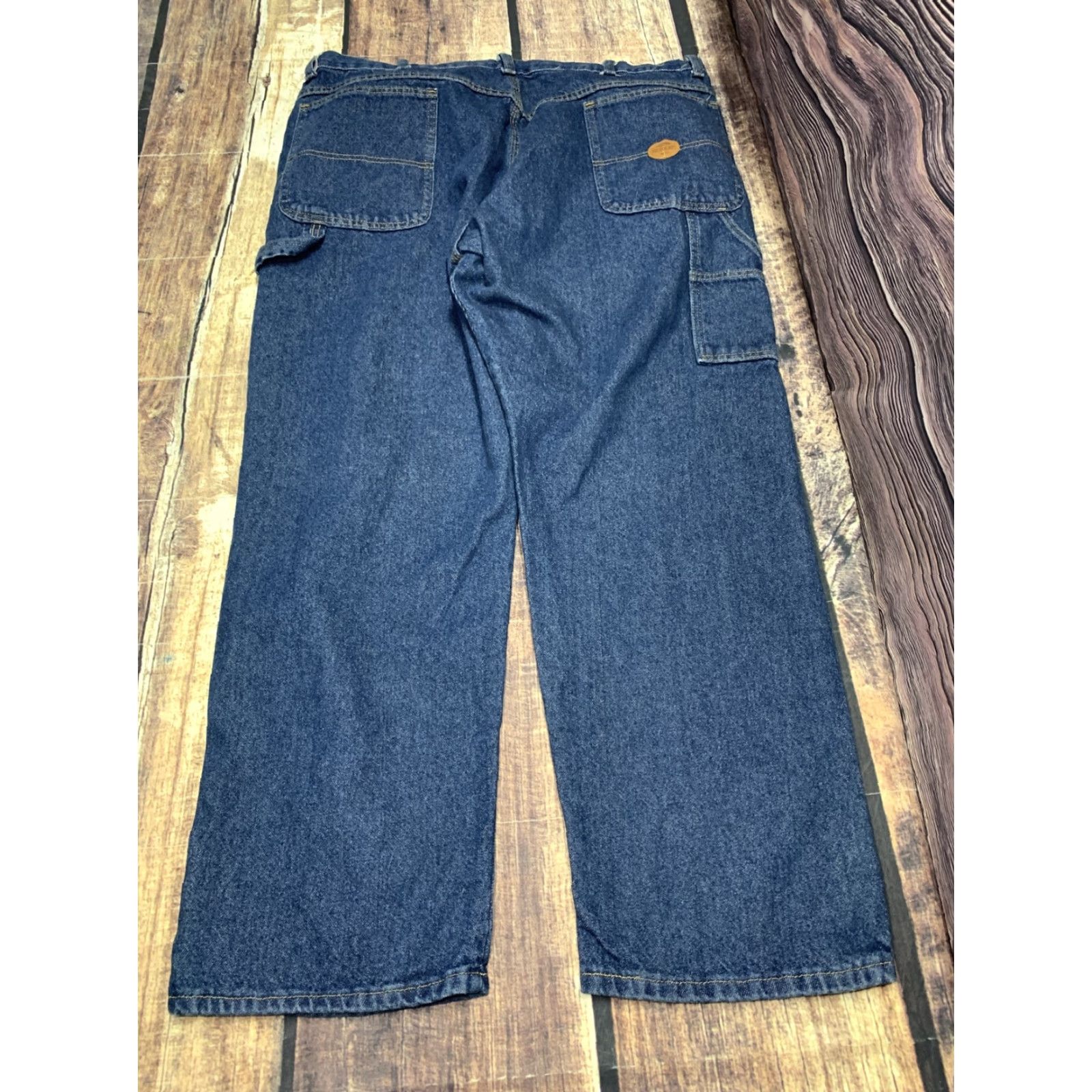 Red Kap Red Kap Carpenter Jeans Mens 42 x 30 Pants Workwear Hammer Loop Pockets Blue 42 Regular Mens Size US 42 / EU 58 - 4 Thumbnail