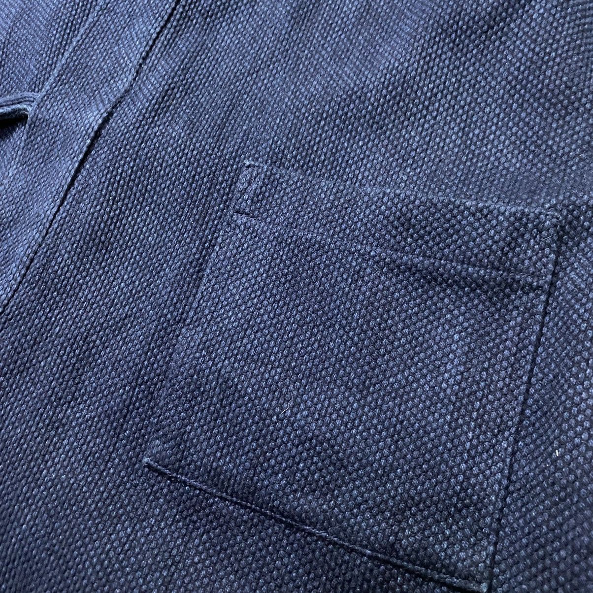 Indigo × Japanese Brand 🇯🇵 Vtg Kendo Indigo Blue Dyed Woven Kimono Samurai Jacket Size US L / EU 52-54 / 3 - 11 Thumbnail