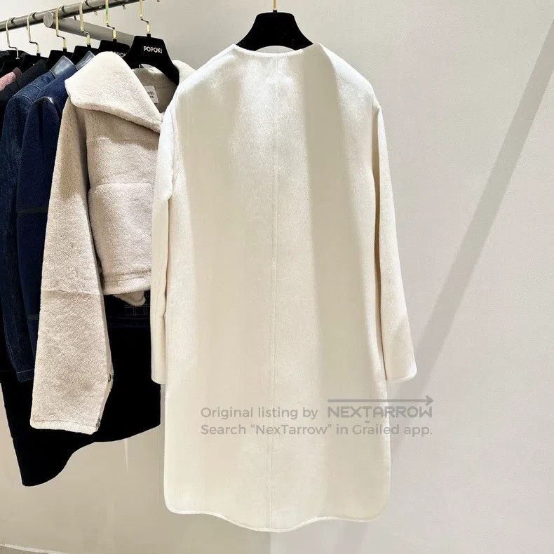 Hermes Hermes White Cashmere Coat Size XXS / US 00 / IT 34 - 2 Thumbnail