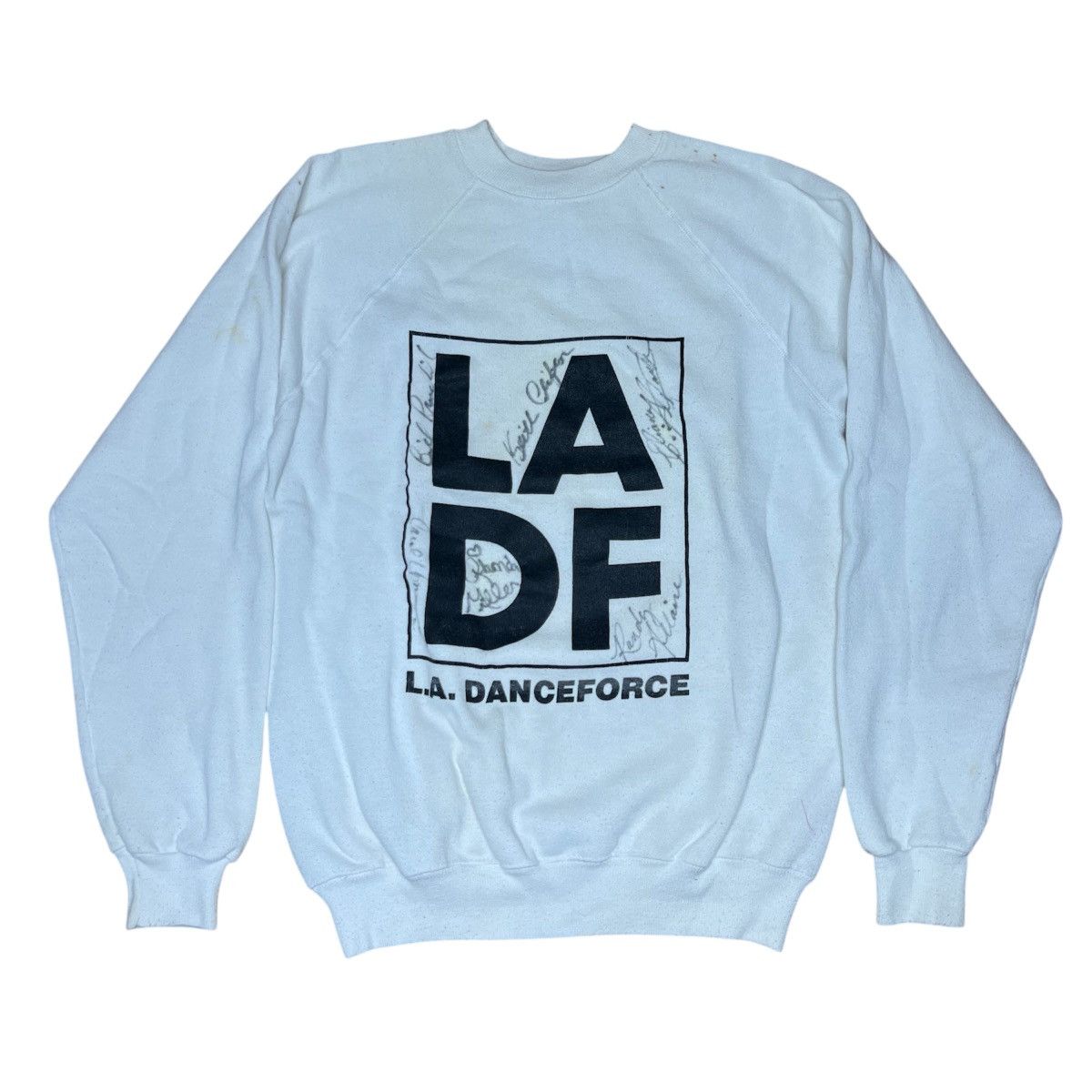 Vintage Vintage 80s LA Dance Force Signed sweatshirt Medium Size M / US 6-8 / IT 42-44 - 1 Thumbnail