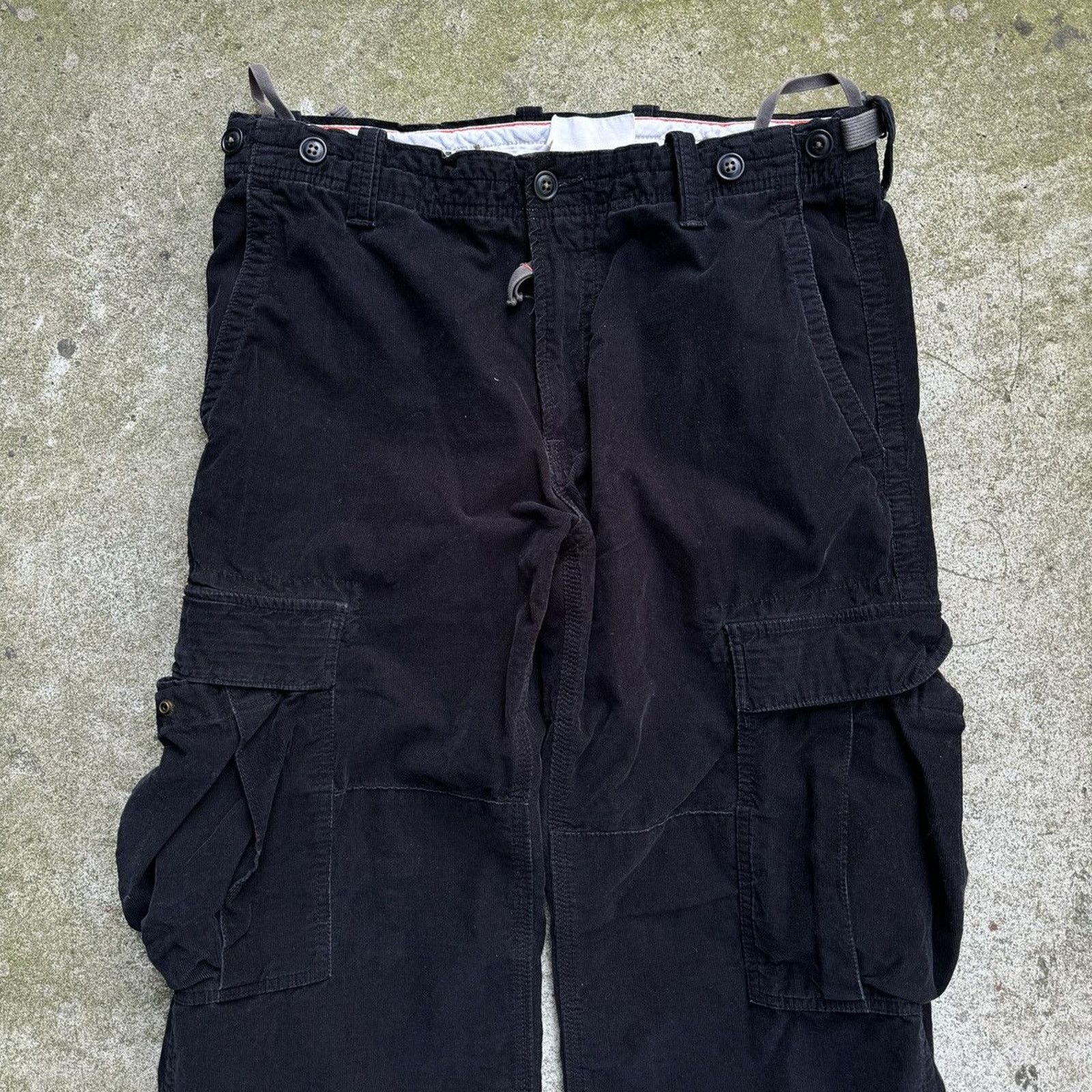 Vintage Vintage Gap Black Corduroy Cargo Pants ERD Grunge Chrome Size US 34 / EU 50 - 3 Thumbnail