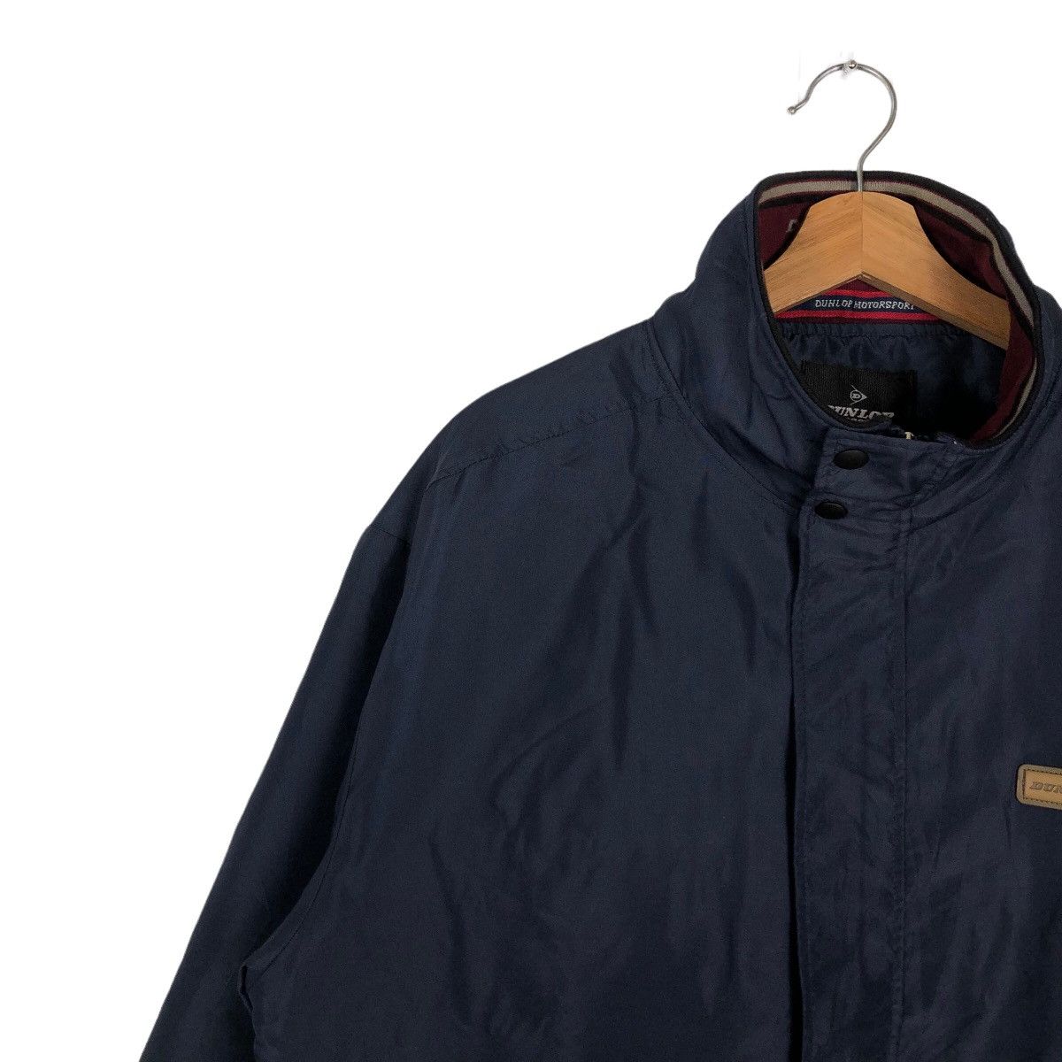 Japanese Brand 🔥VINTAGE BOMBER JACKET DUNLOP RACING WORK WEAR BIG LOGO Size US M / EU 48-50 / 2 - 7 Thumbnail