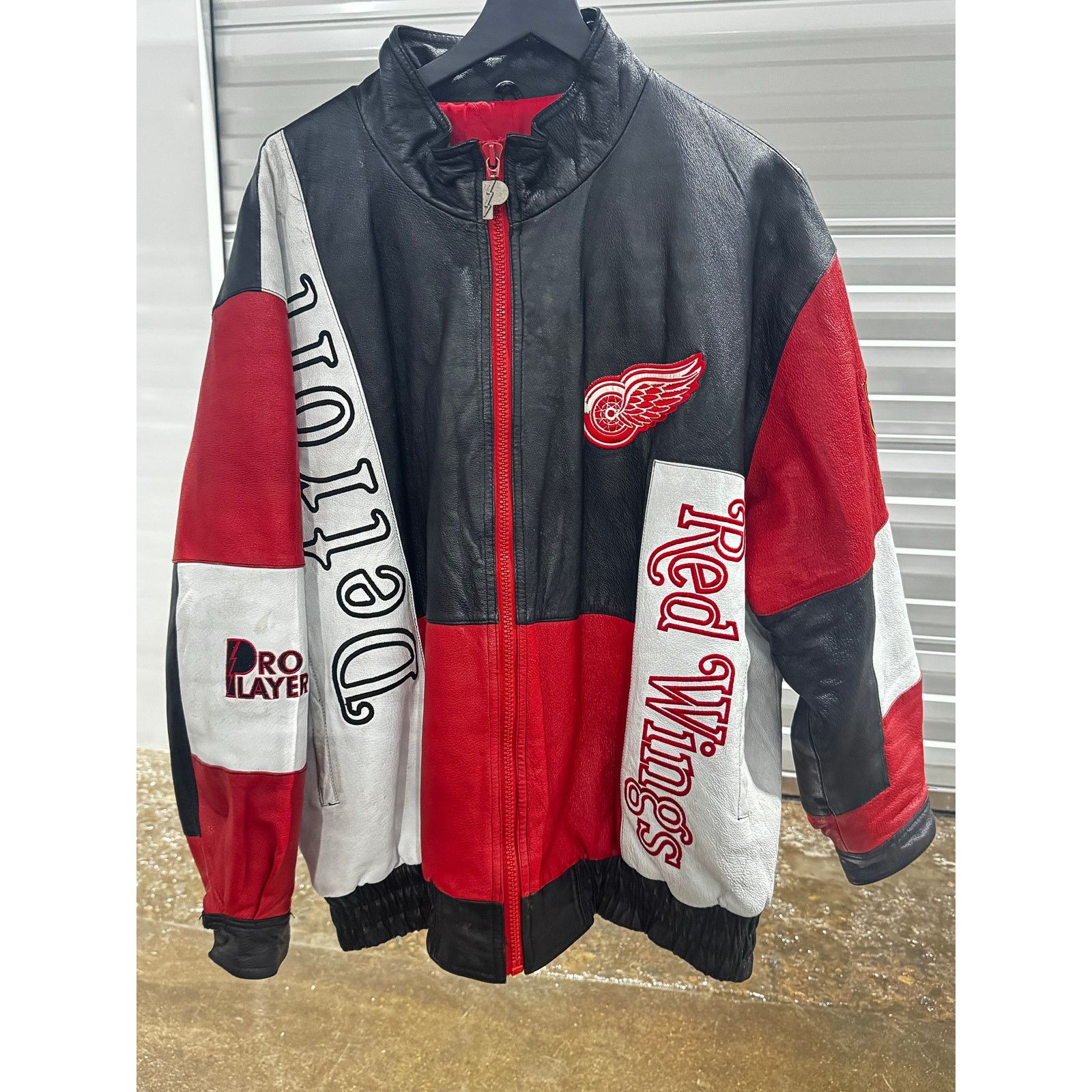 Pro Player Detroit Leather Rare Jacket Size US XL / EU 56 / 4 - 2 Thumbnail