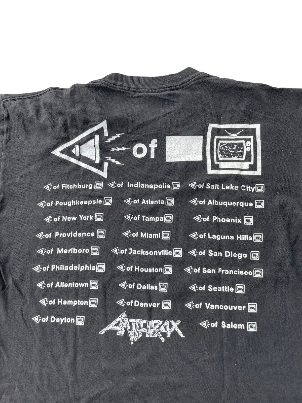 Band Tees VTG 1993 Brockum Anthrax Sound of White Noise Tour Size US L / EU 52-54 / 3 - 9 Thumbnail