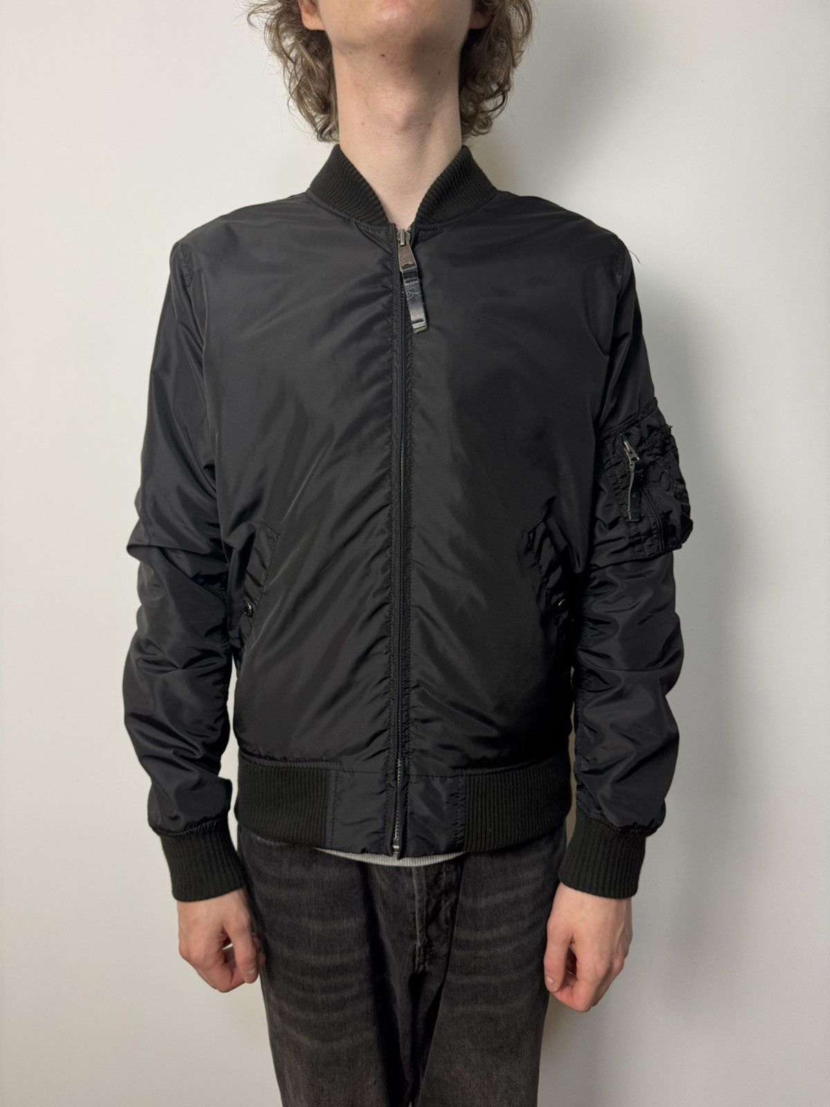 Alpha Industries Alpha Industries black bomber jacket avant Garde Japanese Size US M / EU 48-50 / 2 - 4 Thumbnail