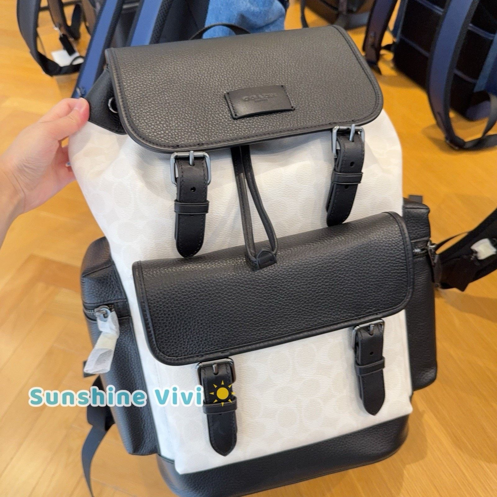 Coach NWT Coach MEN's Sprint Backpack CBI12 Gunmetal/Chalk/Black Size ONE SIZE - 1 Thumbnail