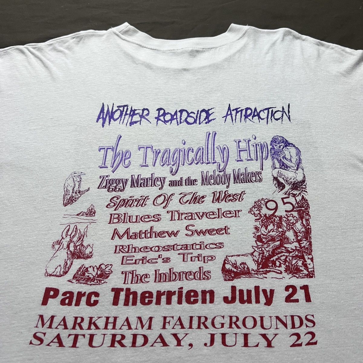 Vintage 90s Another Roadside Attraction Tragically Hip Matthew Sweet Size US XXL / EU 58 / 5 - 9 Thumbnail