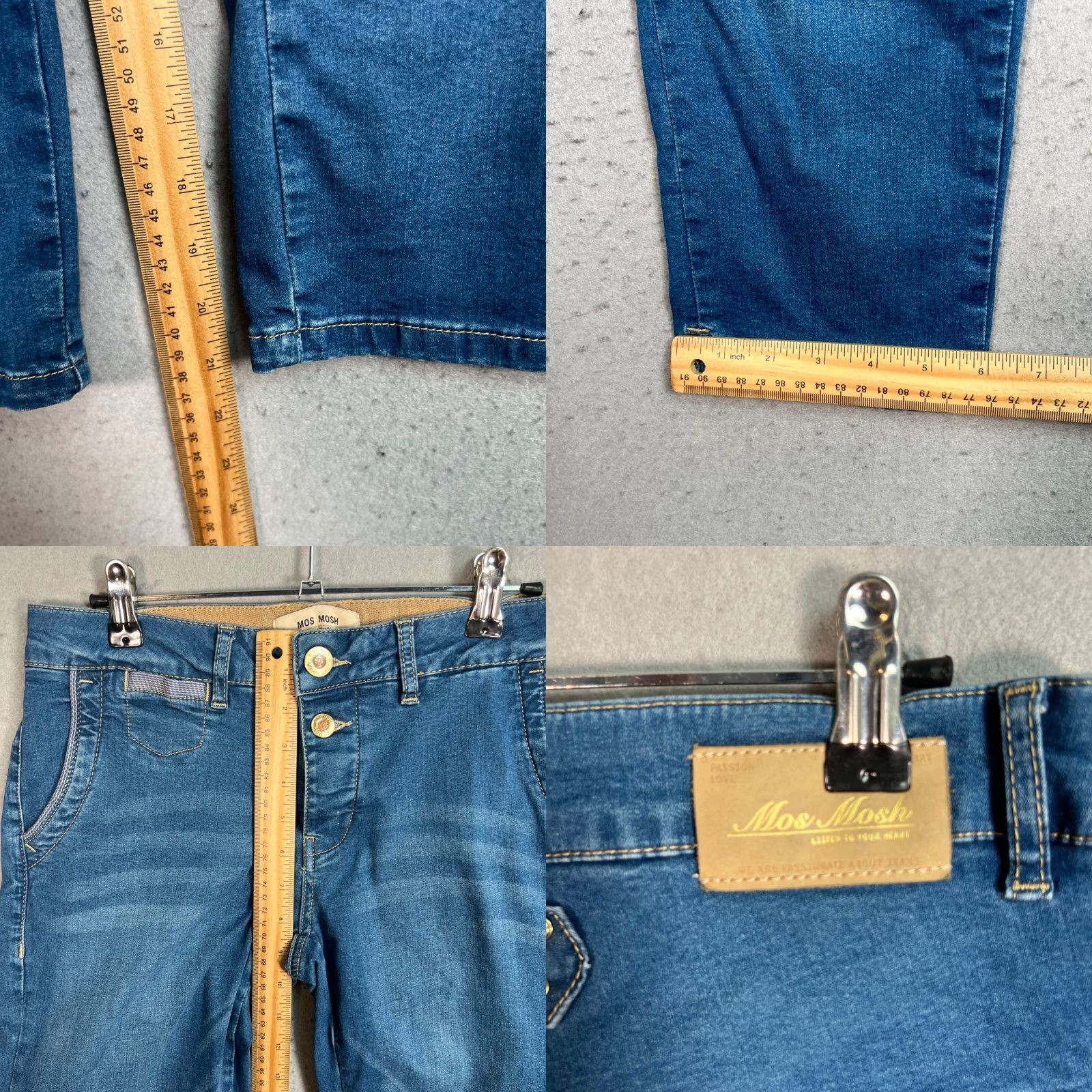 Vintage Mos Mosh Womens Cropped Jeans 27 Adult Blue Denim 5-Pocket Size 27" / US 4 / IT 40 - 8 Thumbnail