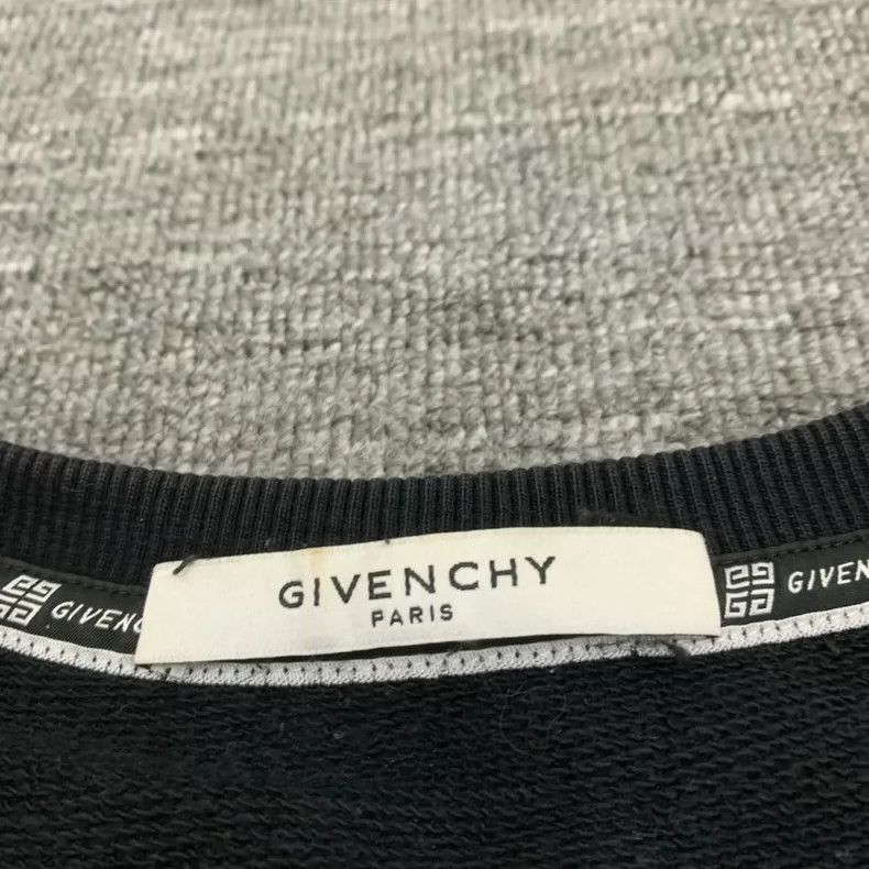 Givenchy Givenchy Black blurred damaged logo sweatshirt / size L Size US L / EU 52-54 / 3 - 4 Thumbnail