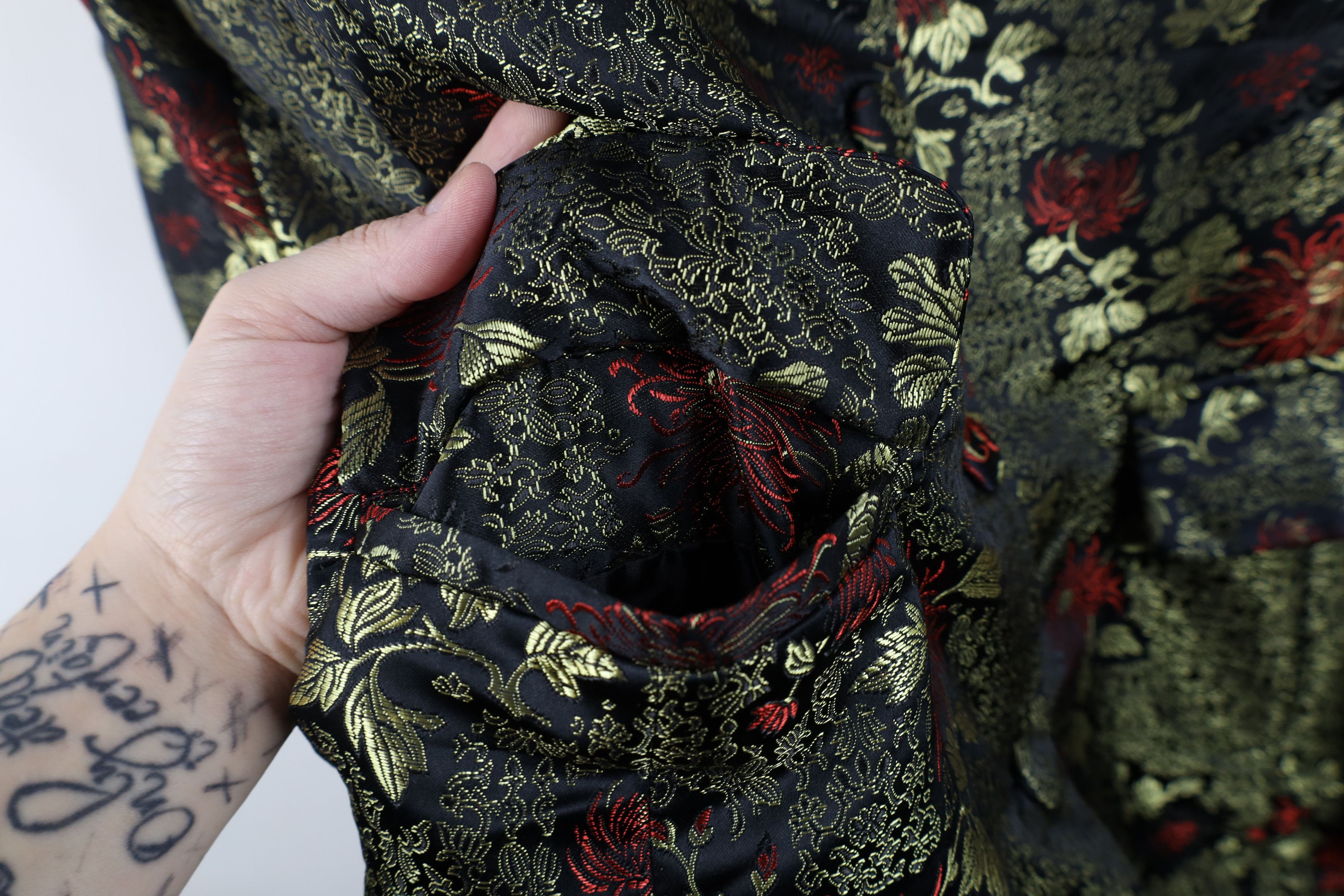 Vintage Vintage 90s Streetwear Flower Kimono Blazer Suit Jacket Size XL / US 12-14 / IT 48-50 - 7 Thumbnail