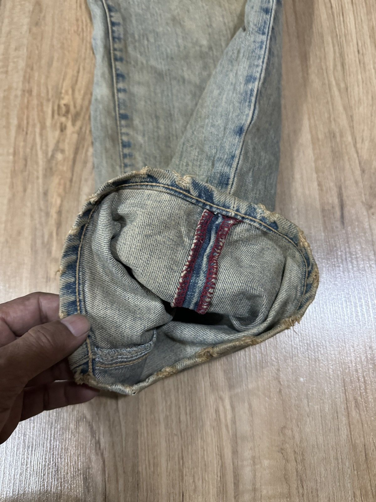 Blue Blue Japan × Japanese Brand Blue Way washed denim Size US 29 - 2 Thumbnail