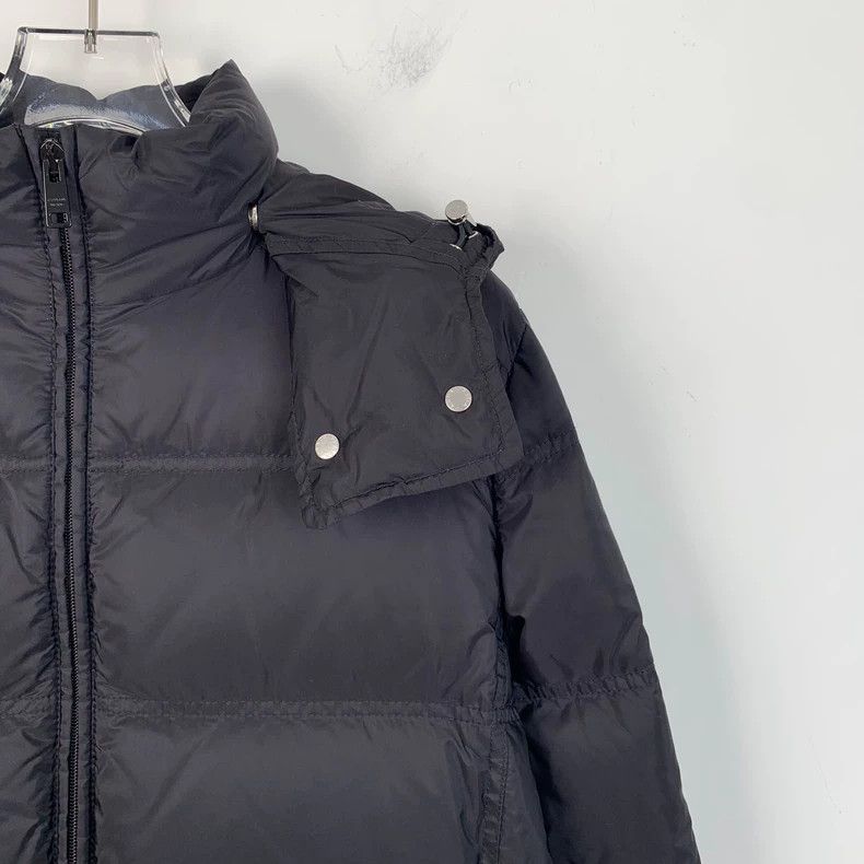 Prada Prada Size 38 Black triangle hooded zipper down jacket 250 Size US XXS / EU 40 - 3 Thumbnail