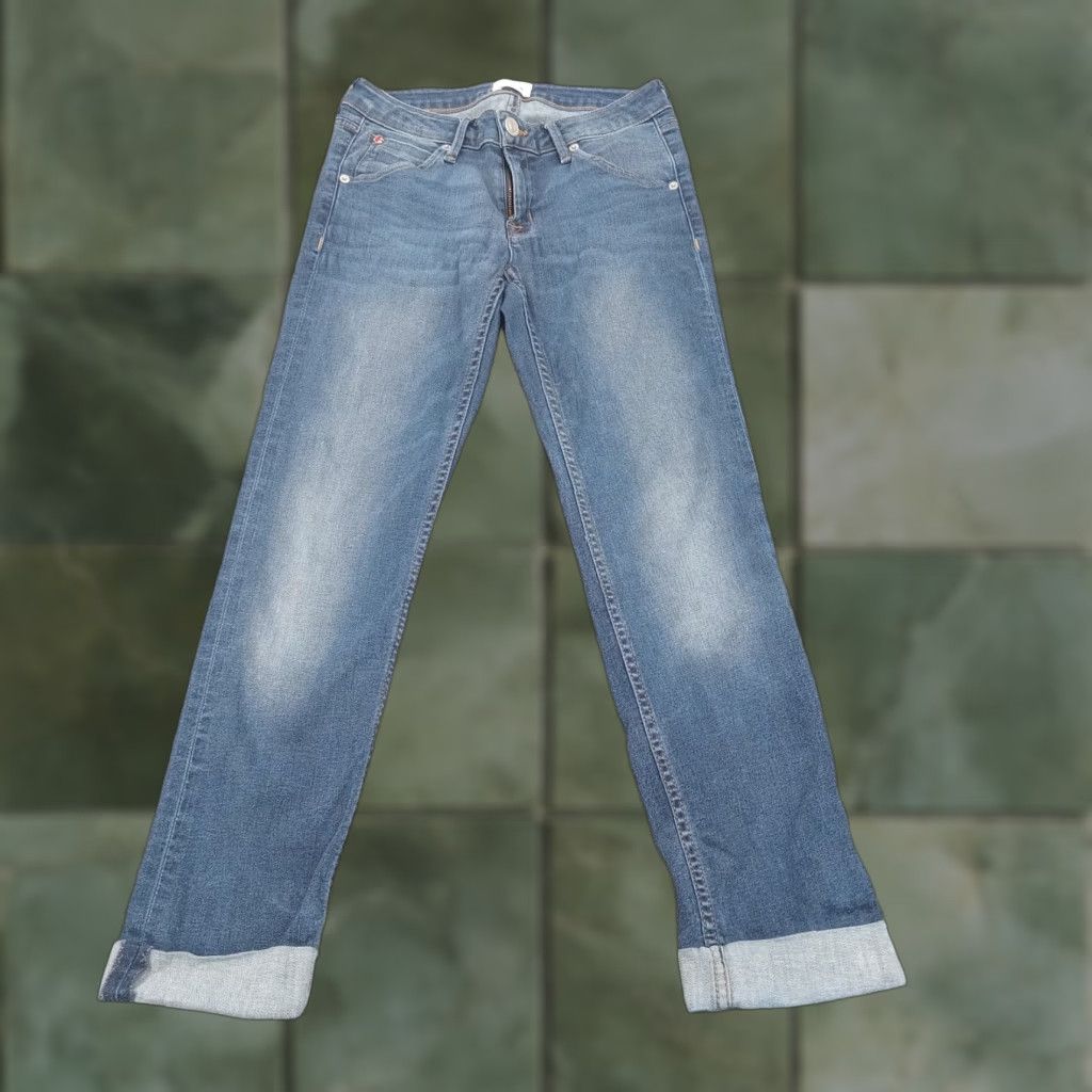 Hudson Hudson Womens Blue Denim Straight Leg Jeans Size 25 (26x26) Stretch Size 42" / US 20 - 1 Thumbnail
