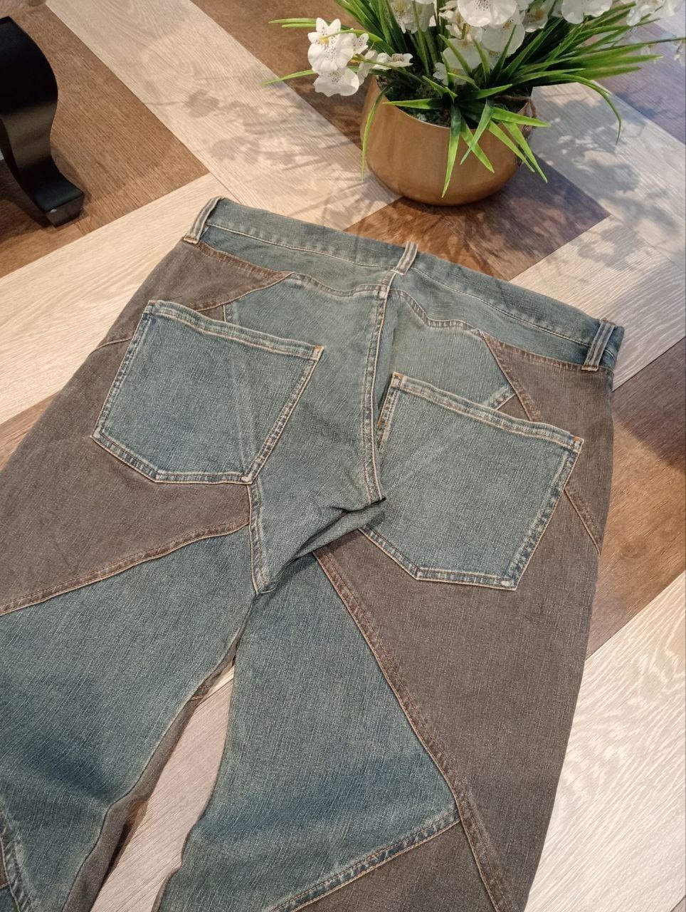 Japanese Brand JAPANESE MODERN LOVERS PATCHWORK STRETCH JEANS Size US 34 / EU 50 - 8 Thumbnail