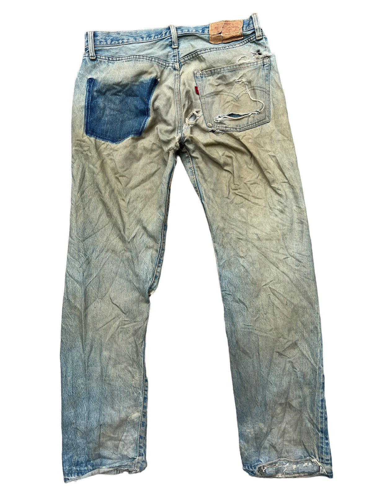 Levi's Vintage Clothing Vintage 80s Levi’s 501 Selvedge Distressed Denim Jeans 32x31 Size US 32 / EU 48 - 2 Thumbnail