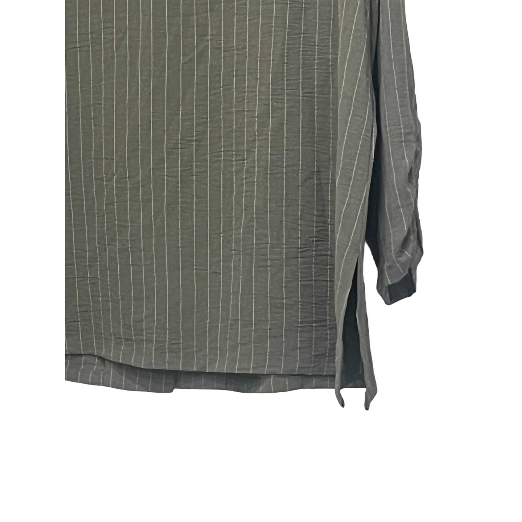 Adrianna Papell Adrianna Papell Pinstripe One Button Jacket In Park Green/iv Size XL / US 12-14 / IT 48-50 - 8 Thumbnail