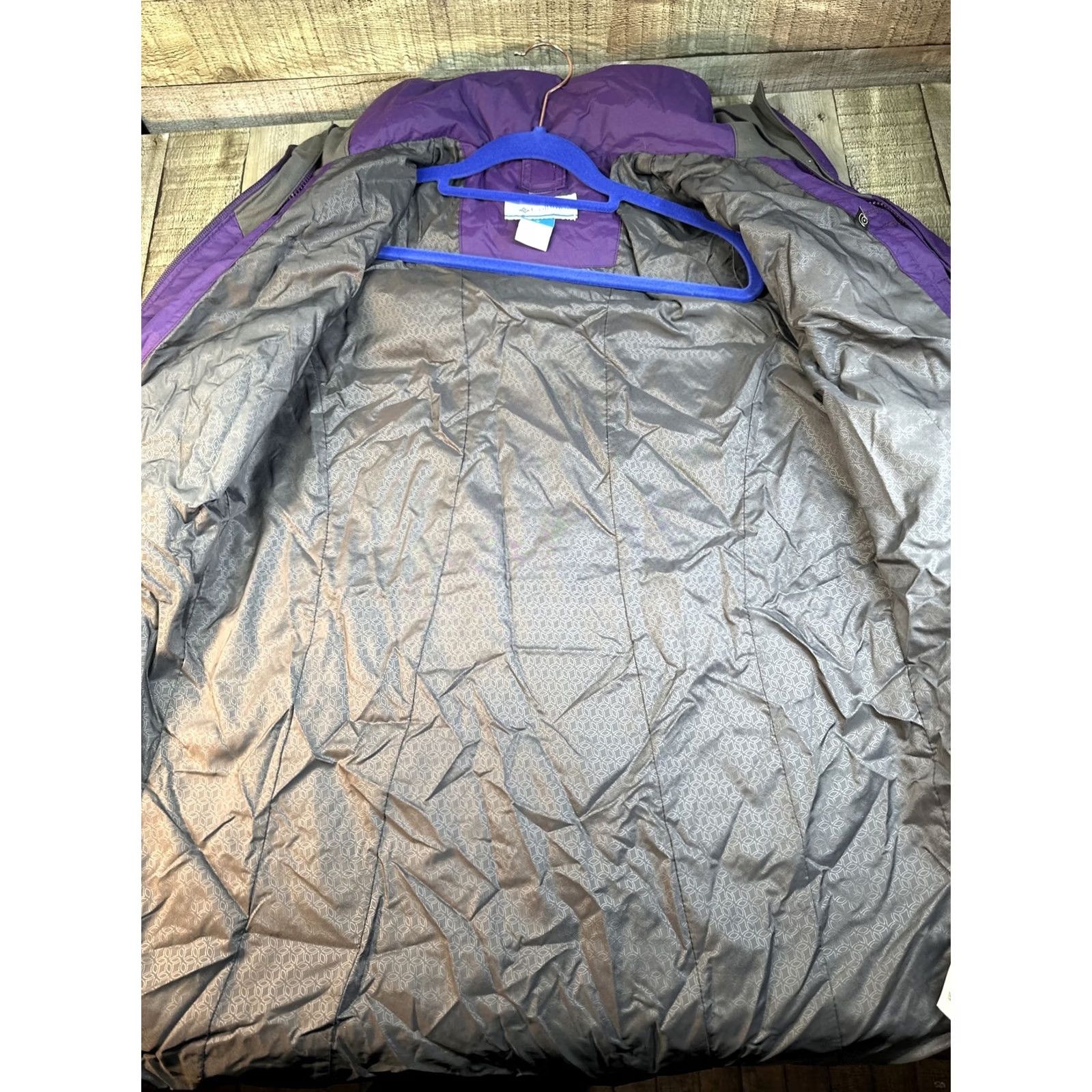 Vintage Columbia Women Long Raincoat Jacket Purple S Small Polyester Regular Raincoat Long Womens Purple S Size S / US 4 / IT 40 - 3 Thumbnail