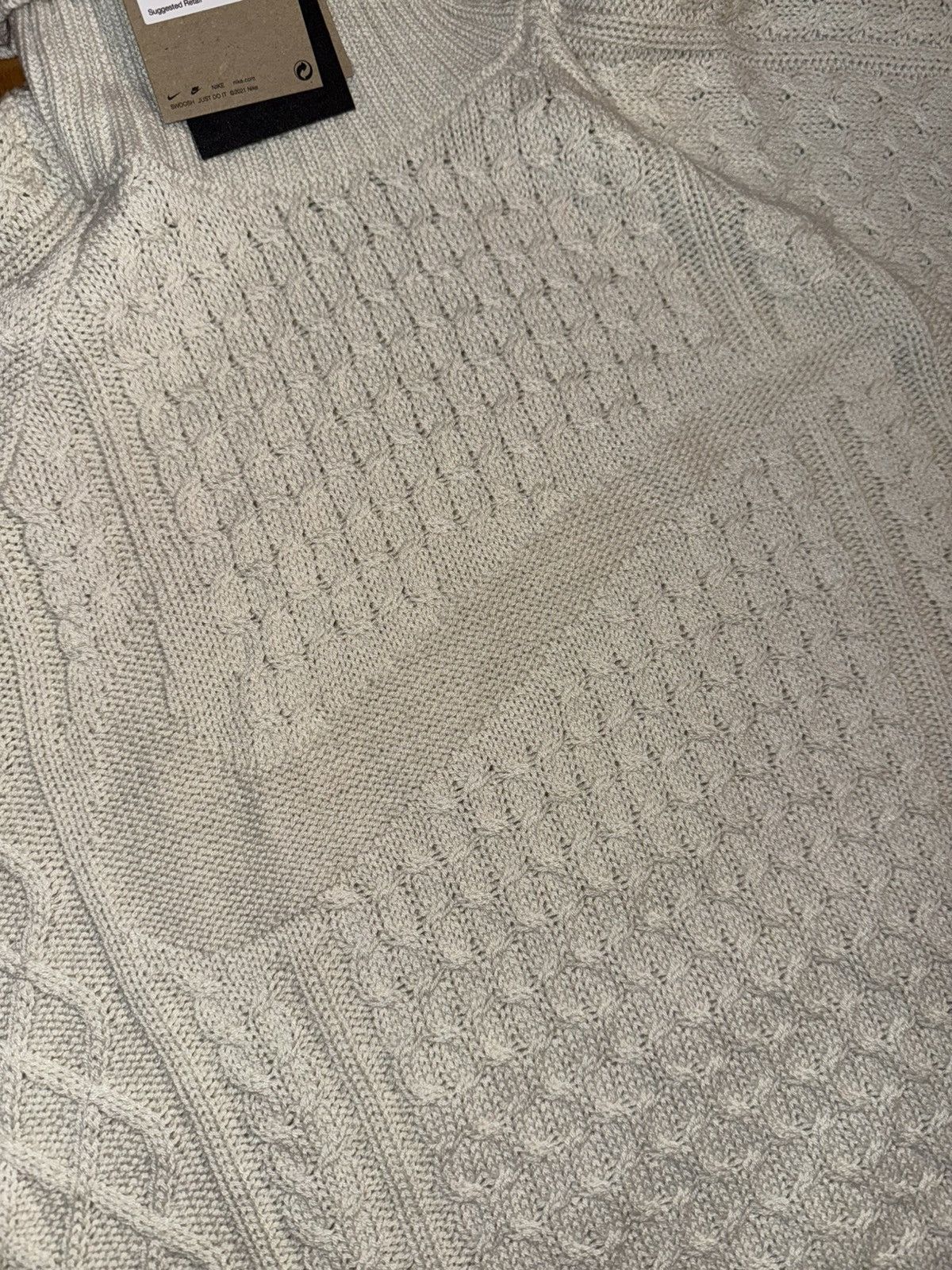 Nike $180 Nike Life Cable Knit Turtleneck Sweater Light Bone Size US S / EU 44-46 / 1 - 2 Thumbnail