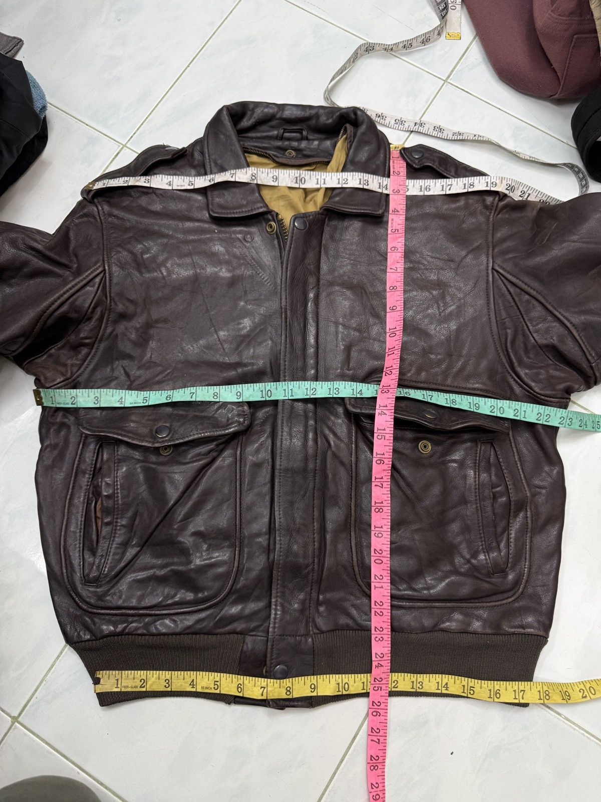 Genuine Leather 🔥🔥🔥ARCHIVE VTG A2 LEATHER FLIGHT JACKET Size US M / EU 48-50 / 2 - 18 Thumbnail