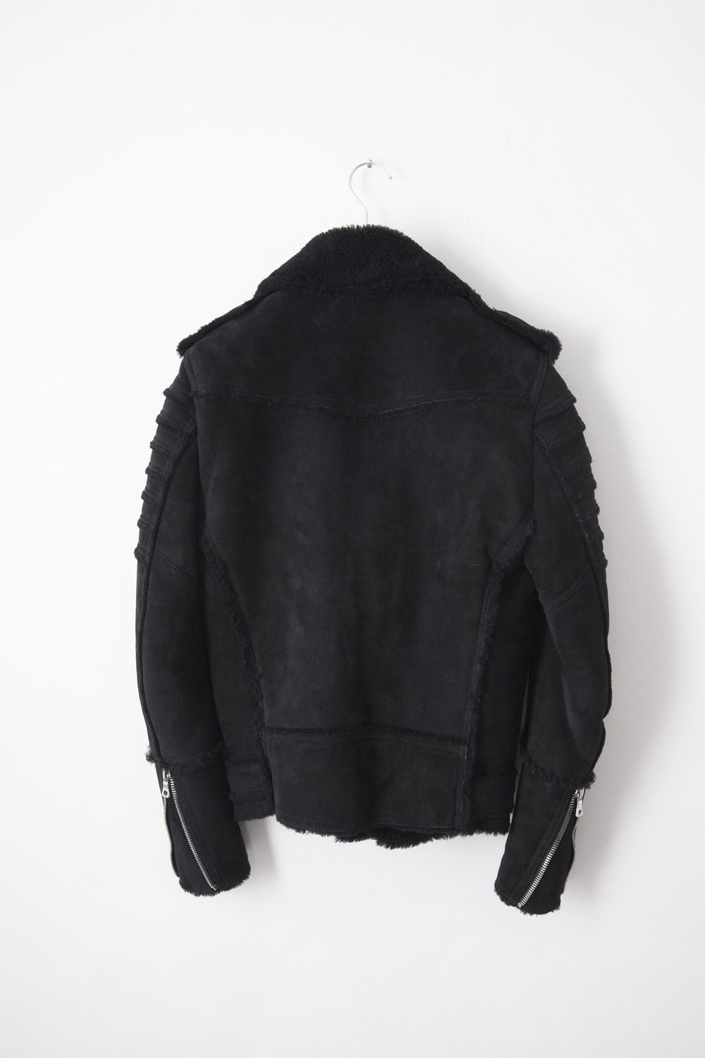 Balmain AW18 shearling biker jacket Size US S / EU 44-46 / 1 - 4 Thumbnail