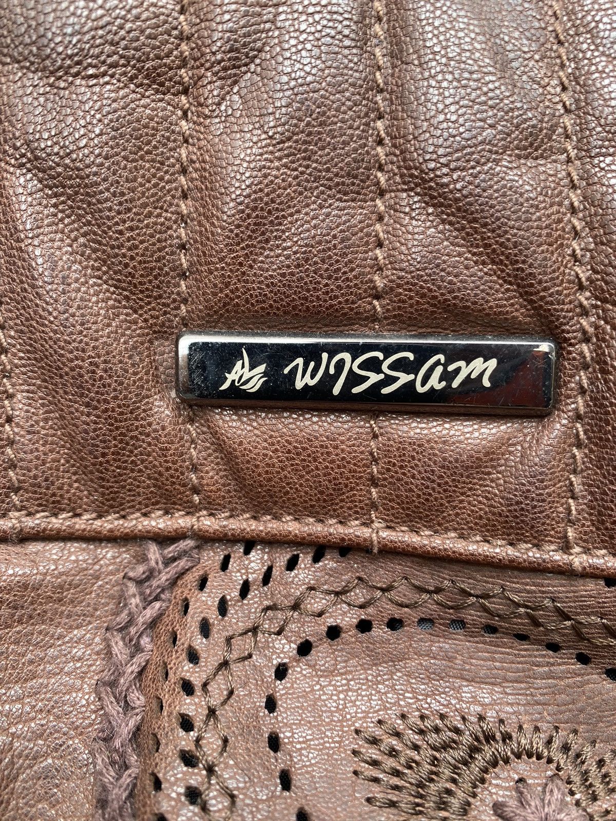 Al Wissam Al- Wissam- Indian Heritage Mango Pattern Leather Jacket Size US XXL / EU 58 / 5 - 18 Thumbnail