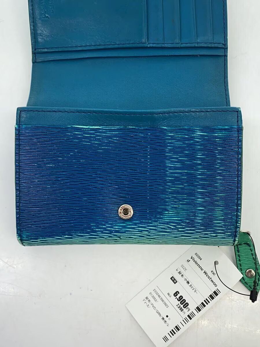 Vivienne Westwood Vivienne Westwood Plain Wallet Green Size ONE SIZE - 7 Thumbnail