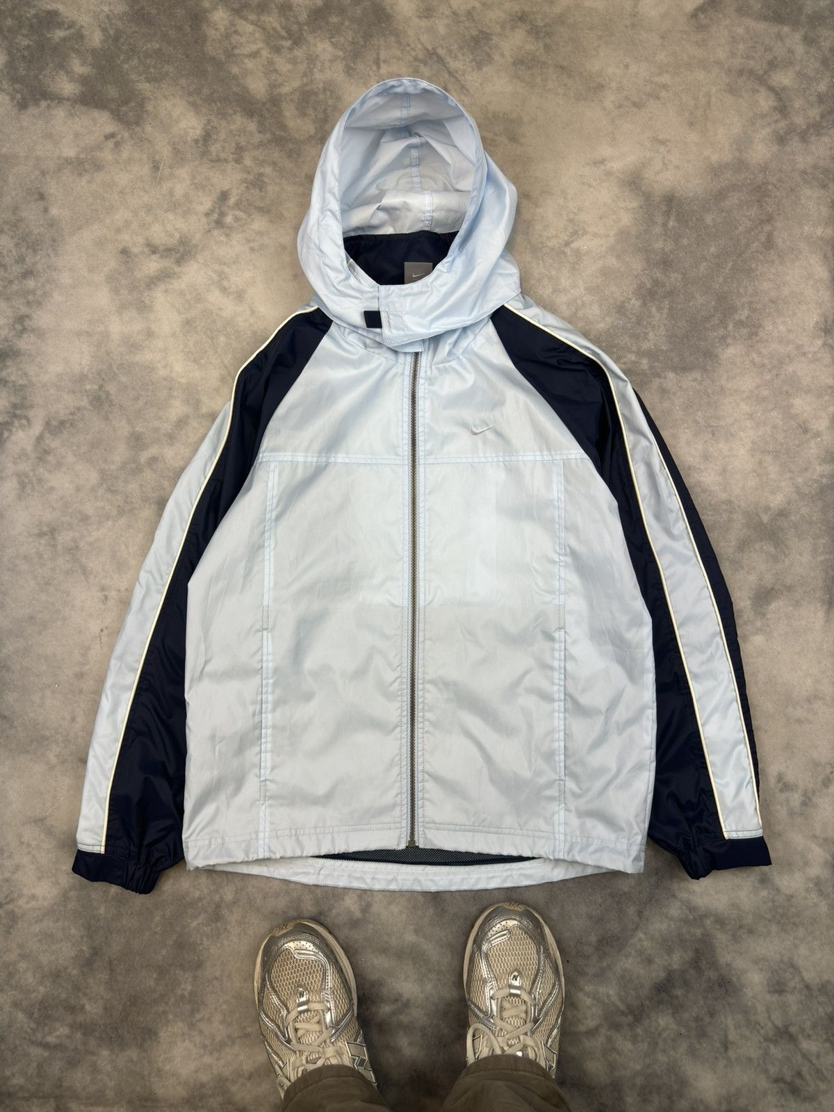 Nike × Nike ACG × Vintage NIKE VINTAGE BABY BLUE NYLON LIGHT JACKET DRILL Y2K RARE Size US M / EU 48-50 / 2 - 1 Thumbnail