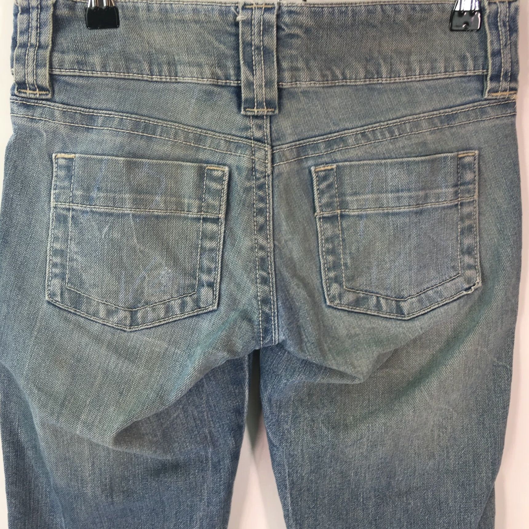 Old Navy Vintage Old Navy Women Cropped Denim Jeans Size 1 28x20 Ultra Low Rise Blue Stretch 2000s Size 25" / US 0 / IT 36 - 3 Thumbnail