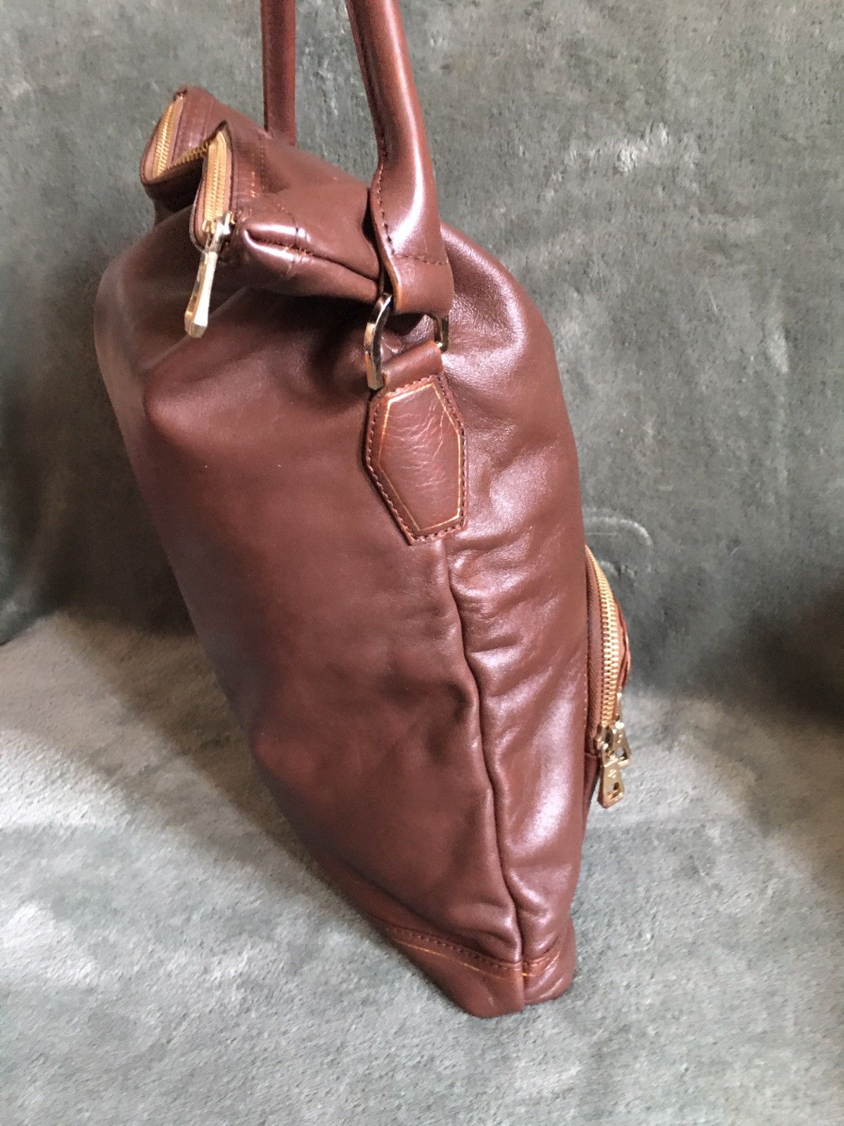 Longchamp Longchamp Brown Leather Vintage Handbag Hobo Bag Size ONE SIZE - 6 Thumbnail