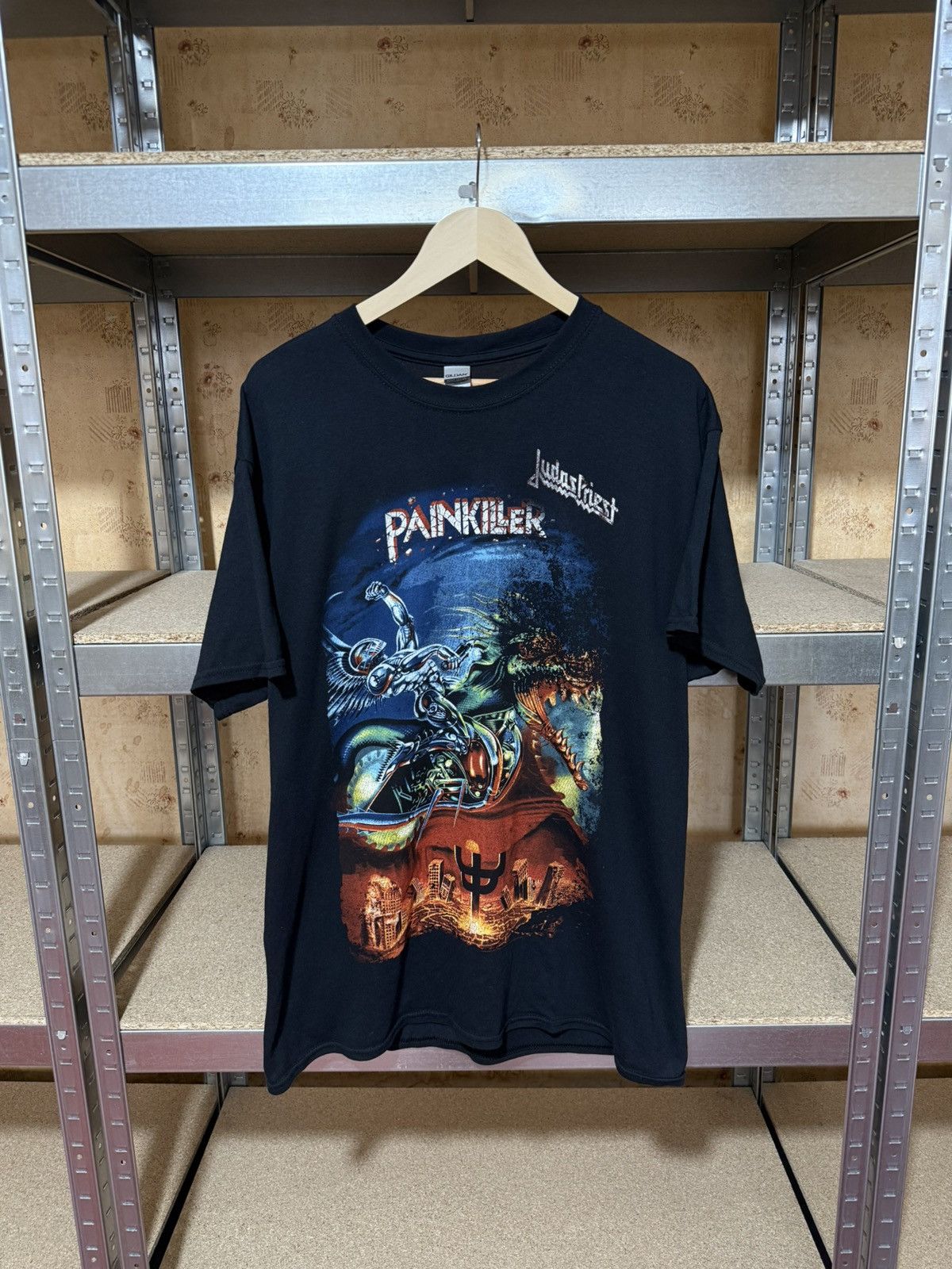 Band Tees × Vintage Vintage Judas Priest Painkiller 2019 Rock Band Retro T-Shirt Size US L / EU 52-54 / 3 - 1 Thumbnail