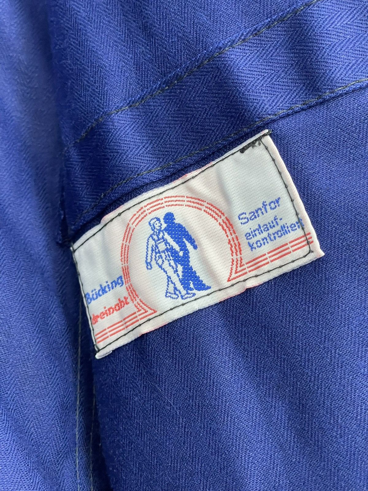 Le Laboureur Vintage 70s/80s French Cotton Twill Chore Jacket Indigo Size US XL / EU 56 / 4 - 10 Thumbnail