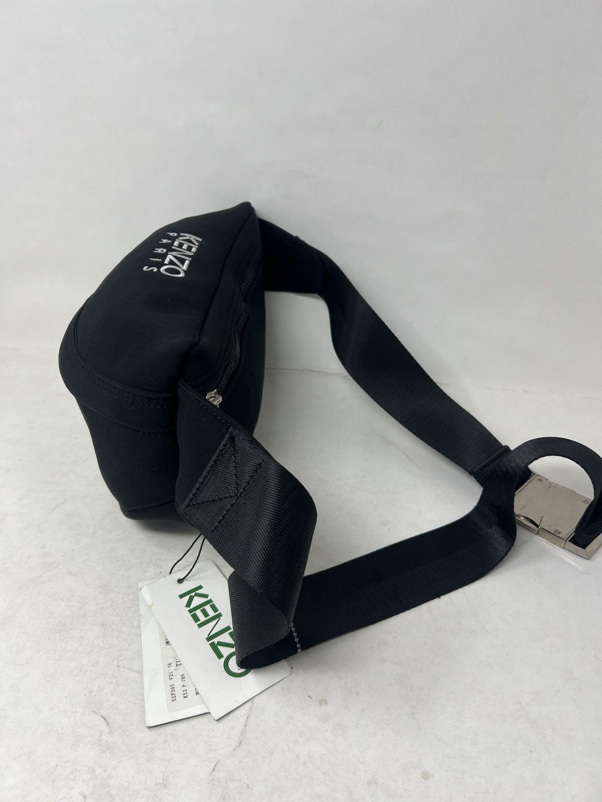Kenzo Kenzo Paris Black Neoprene Sukajan Belt Bag Size ONE SIZE - 2 Thumbnail