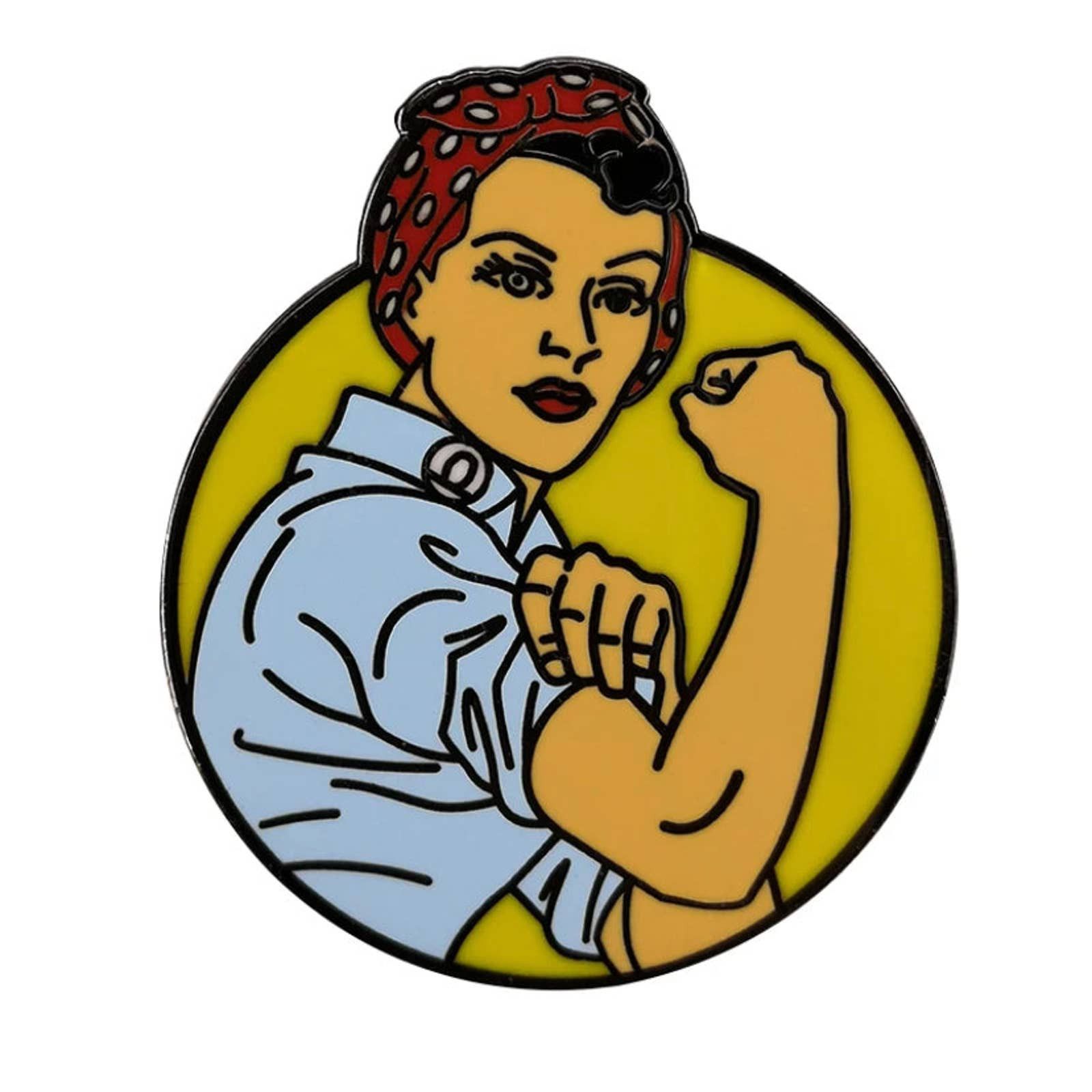 Enamel Rosie The Riveter Feminist You Can Do It Enamel Pins 101 | Grailed