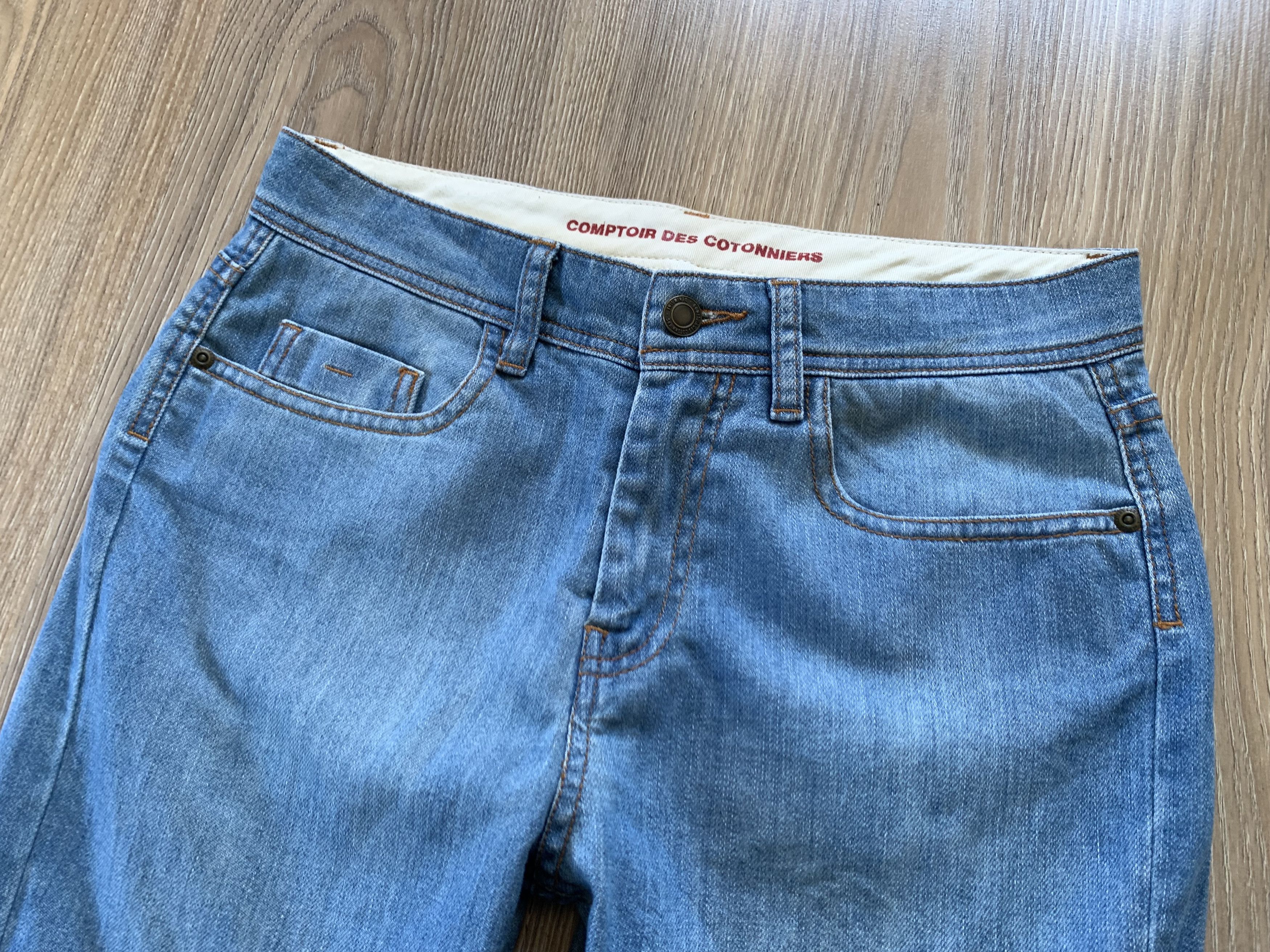 Other Comptoir Des Cotonniers Slim Blue Stretch Denim Jeans Size US 36 / EU 52 - 4 Thumbnail