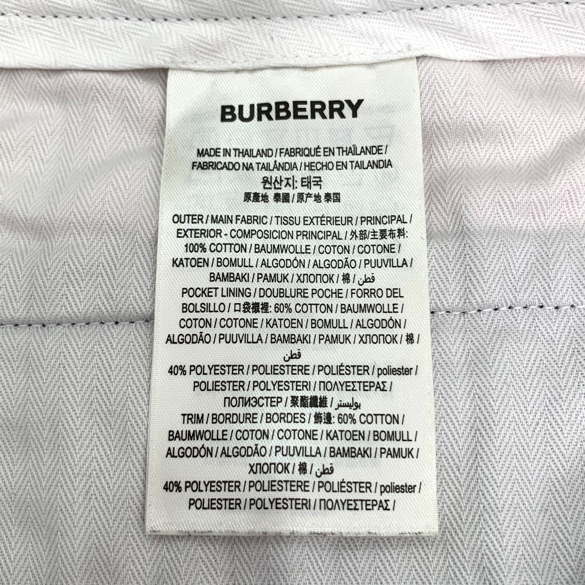 Burberry BURBERRY London Navy Blue Cotton Chino Pants Size 48S Size US 32 / EU 48 - 2 Thumbnail