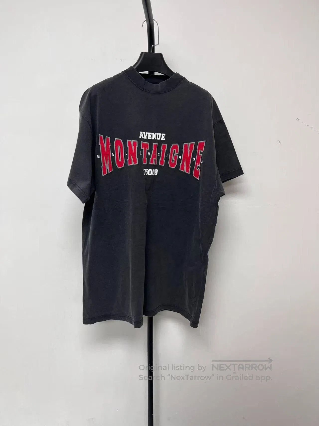 Balenciaga Balenciaga Letter Print Oversized Knit T-Shirt. Size US S / EU 44-46 / 1 - 1 Thumbnail