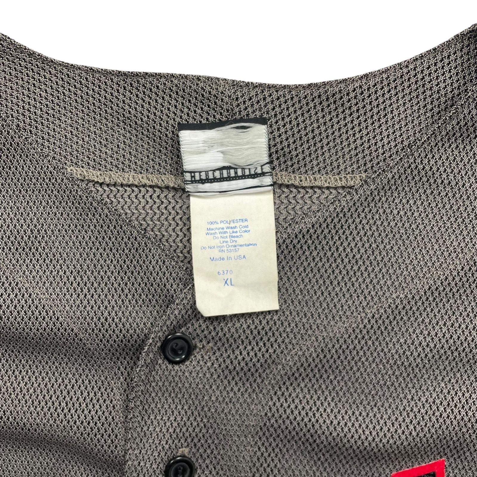 MLB × Majestic × Vintage RARE 90s NEW YORK YANKEES OLIVE GRAY MESH JERSEY MADE IN USA Size US XL / EU 56 / 4 - 6 Thumbnail