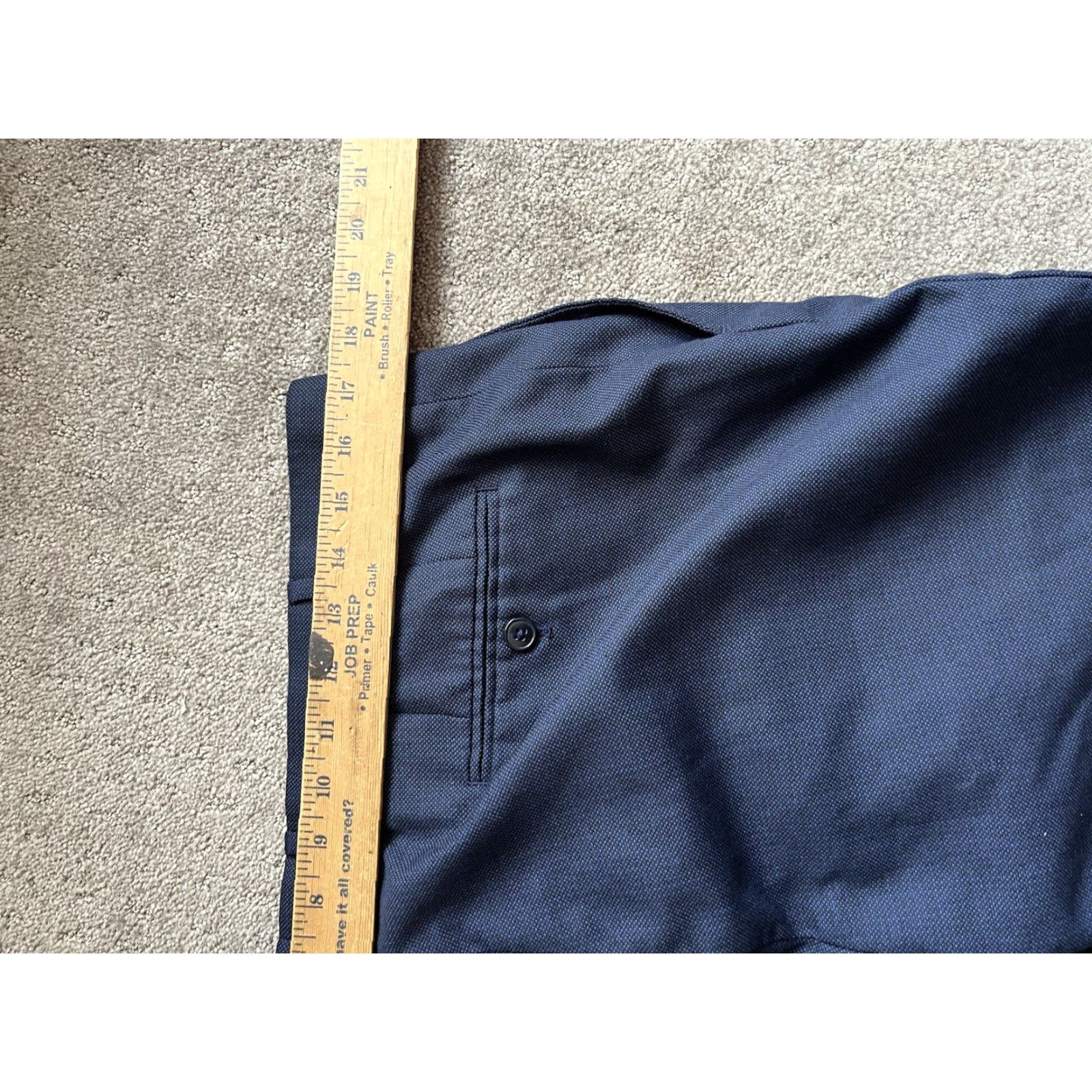 Van Heusen Van Heusen Classic Fit Pants Dress Pants Blue 34x32 34 Mens Regular Inseam 32 Navy? Size US 34 / EU 50 - 7 Thumbnail