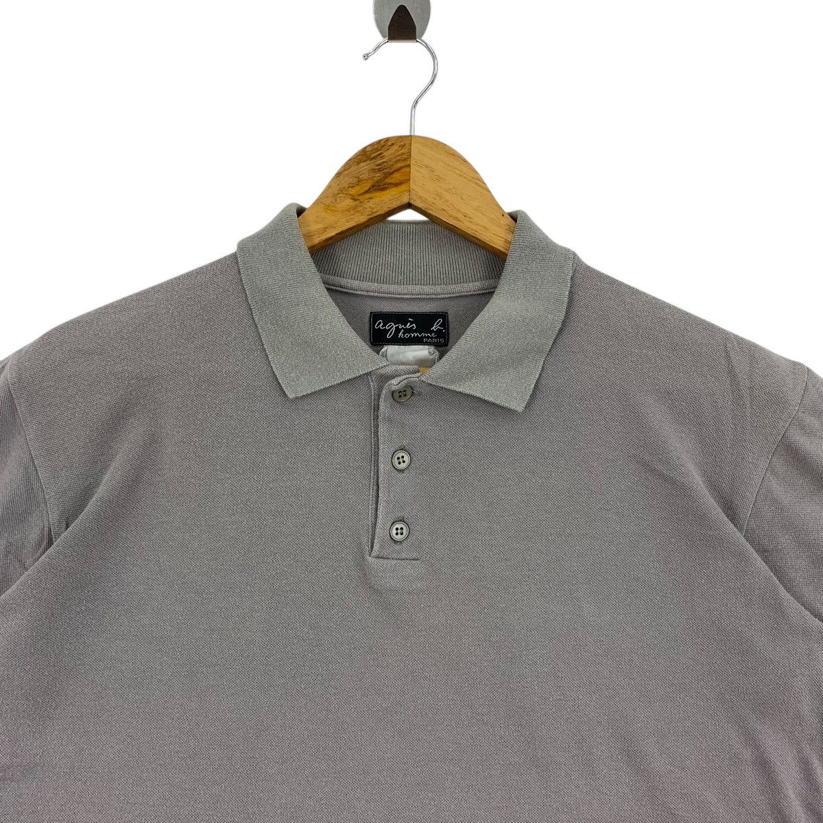 Designer × agnes b. AGNES B plain grey polos tee Size M / US 6-8 / IT 42-44 - 2 Thumbnail